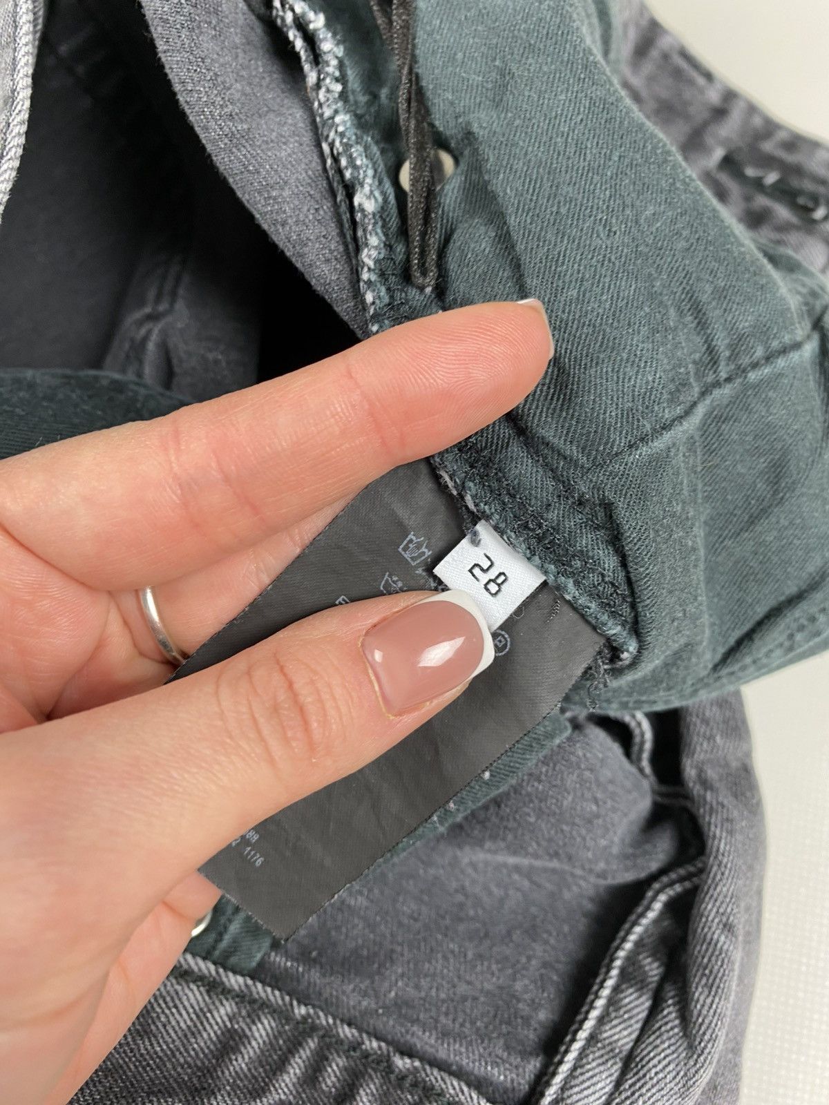 Balenciaga Balenciaga ladies distressed denim skinny biker jeans Size 28" / US 6 / IT 42 - 13 Thumbnail