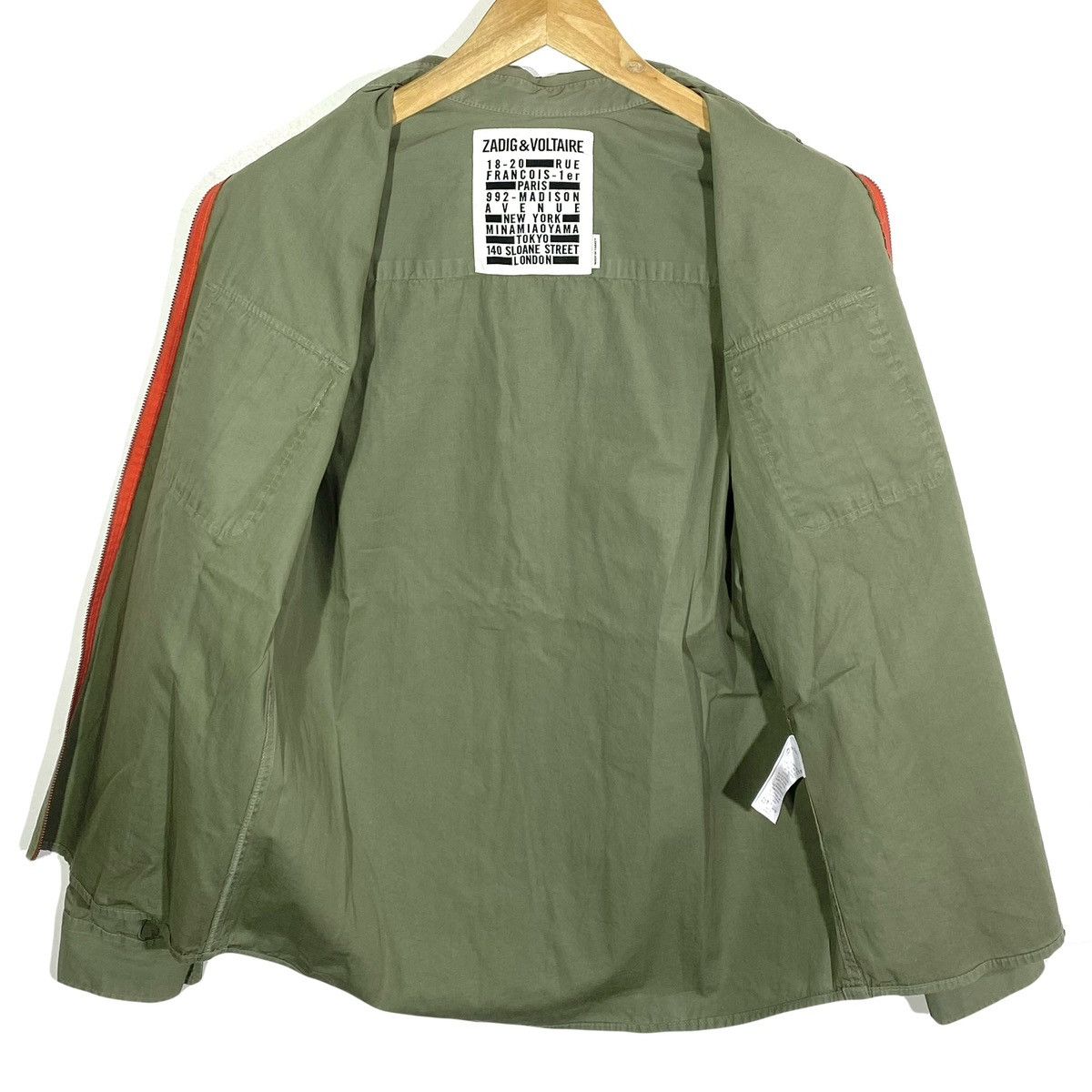 Zadig & Voltaire Chemise Trela Zip Militaire Rock Chic Zadig & Voltaire Size US S / EU 44-46 / 1 - 4 Thumbnail