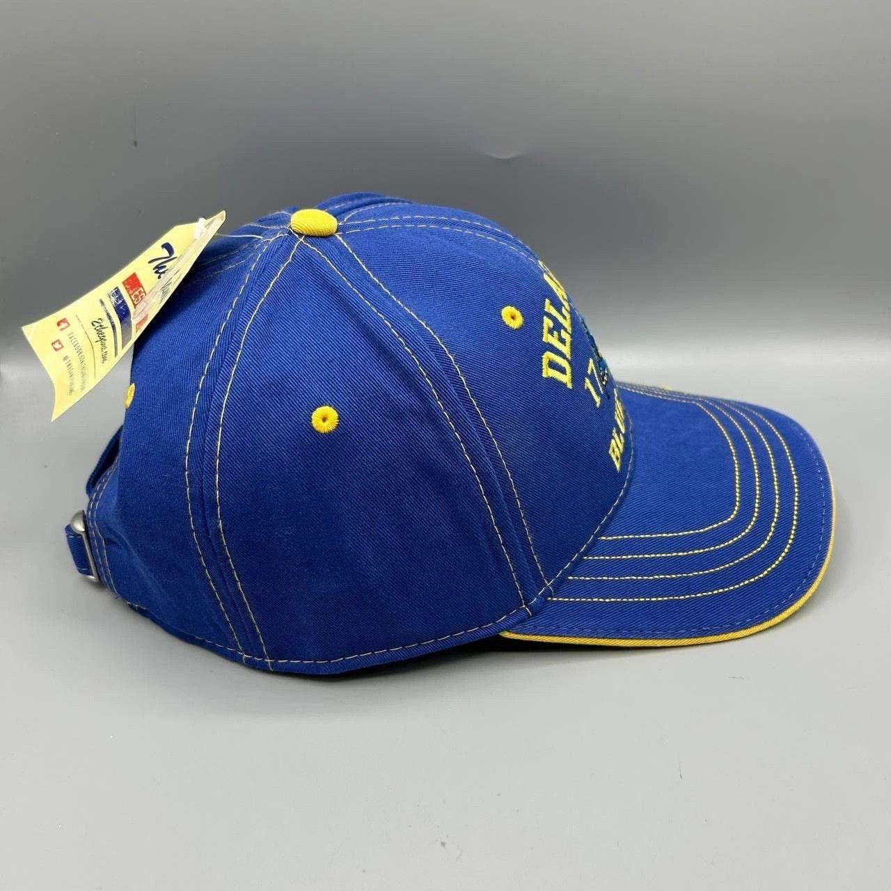 The Game Vintage University of Delaware Blue Hens Hat NCAA Strap Back Size ONE SIZE - 5 Thumbnail