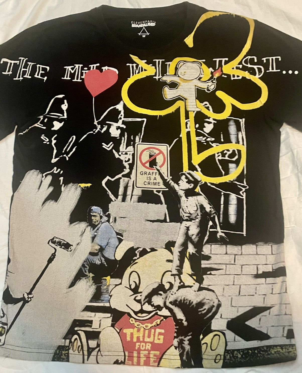 Eleven Paris Eleven Paris Graphic Tee Graffiti Streetwear Size M Size US M / EU 48-50 / 2 - 2 Thumbnail