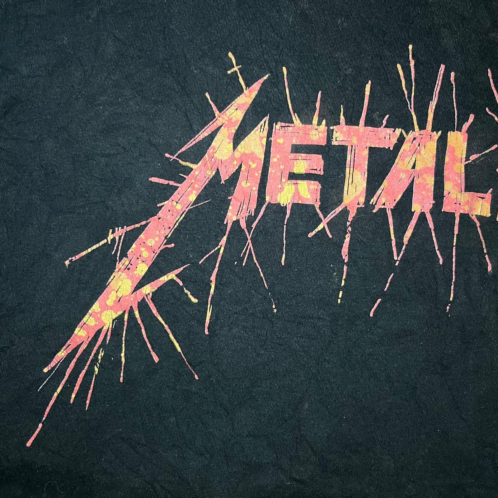 Metallica 💀 Metallica Distressed Skull Graphic Band Tee – 2X Size US XXL / EU 58 / 5 - 5 Thumbnail