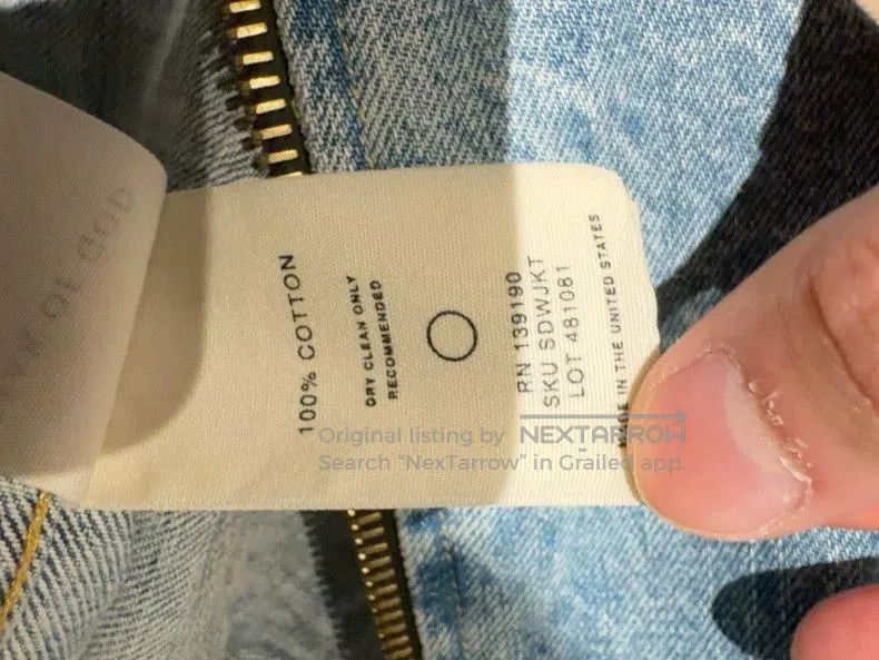 Fear of God Fear of God 5th Splatter Denim Jacket. Size US XL / EU 56 / 4 - 6 Thumbnail