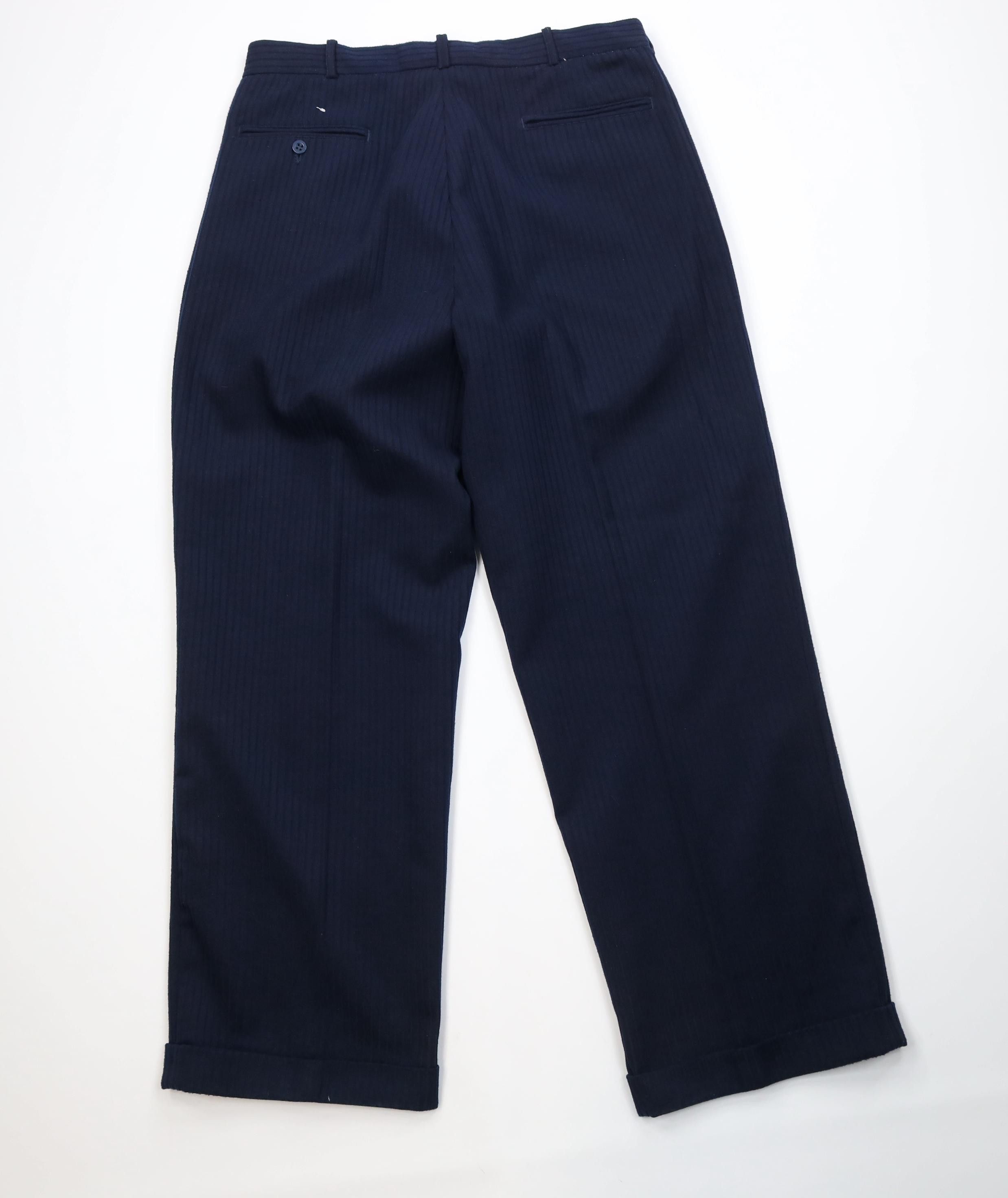 Vintage Vintage 90s Streetwear Fit Wide Leg Corduroy Pants Blue Size US 36 / EU 52 - 8 Thumbnail