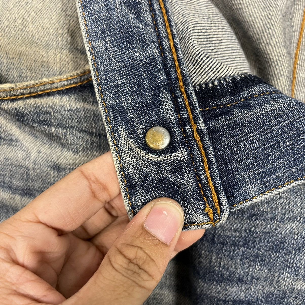 Matsuda Vintage Monsieur Nicole By Matsuda Distressed Denim Size 32" / US 10 / IT 46 - 17 Thumbnail