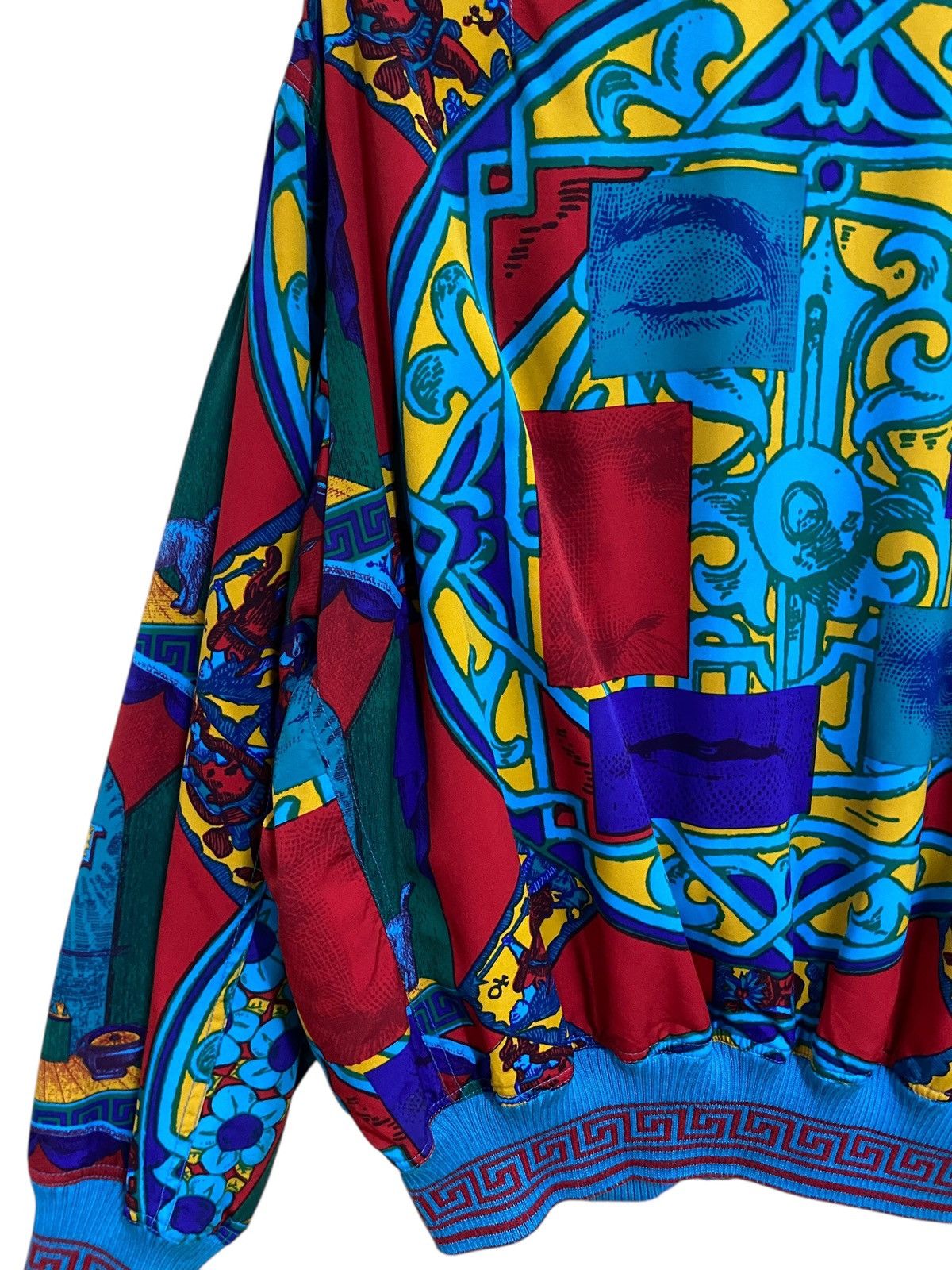 Vintage Rare Vintage Brand Grass Men Full Print Silk Jacket 1990s Size US L / EU 52-54 / 3 - 7 Thumbnail
