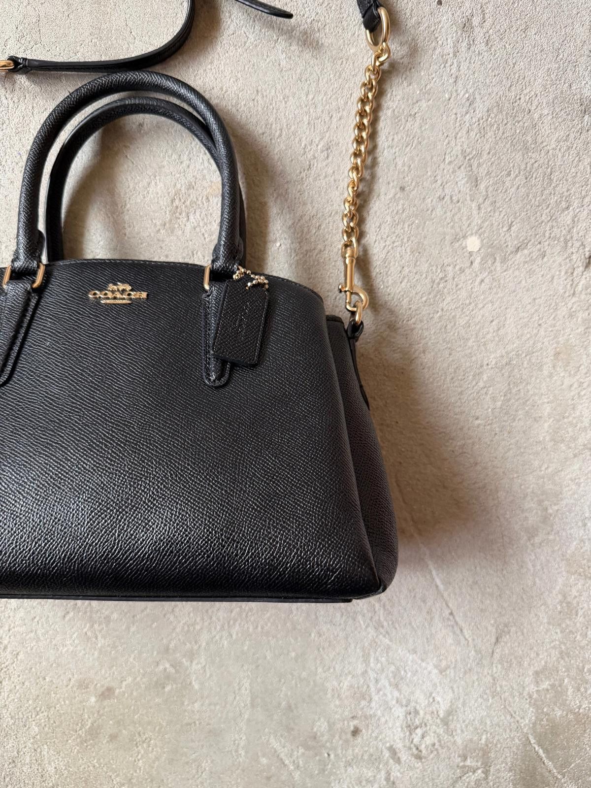 Coach Coach 2Way Mini Sage Carryall Shoulder Bag Black Size ONE SIZE - 4 Thumbnail