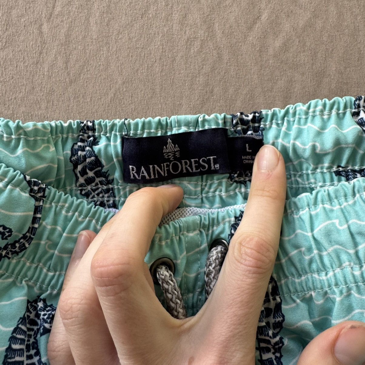 Rainforest × Vintage Rainforest “Curled Tails” Swim Trunks Size US 30 / EU 46 - 3 Thumbnail