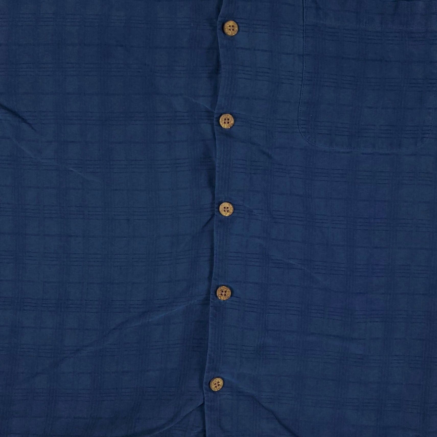 Tommy Bahama Tommy Bahama Silk Hawaiian Shirt Mens Large Blue Plaid Short Sleeve Button-Up Aloha Size US L / EU 52-54 / 3 - 3 Thumbnail
