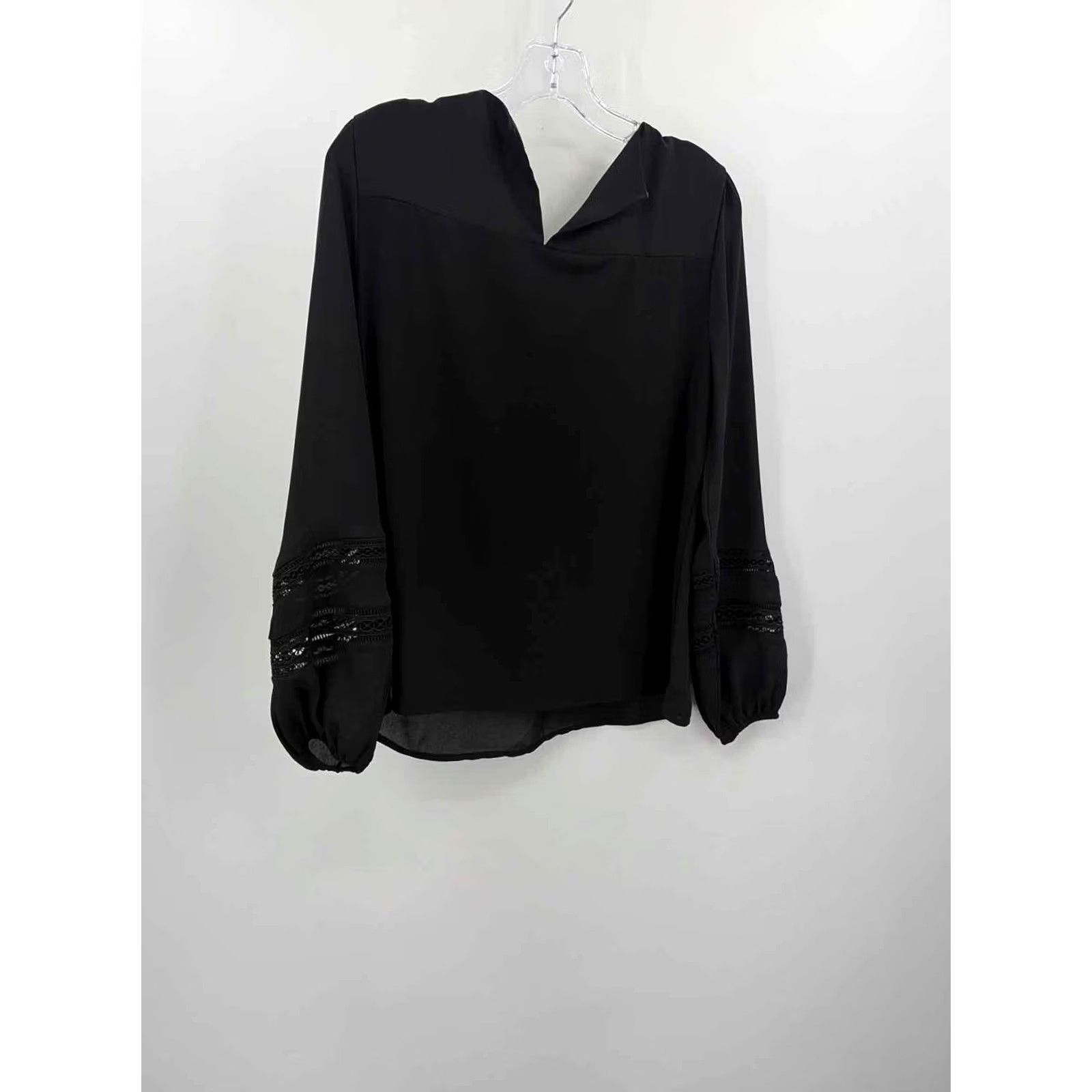 Ann Taylor Ann Taylor Long Sleeve Blouse Black Size Small Size S / US 4 / IT 40 - 3 Thumbnail