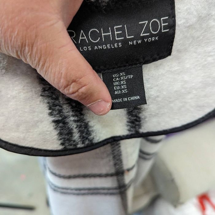 Rachel Zoe Rachel Zoe Plaid Wool Coat XS | Grailed