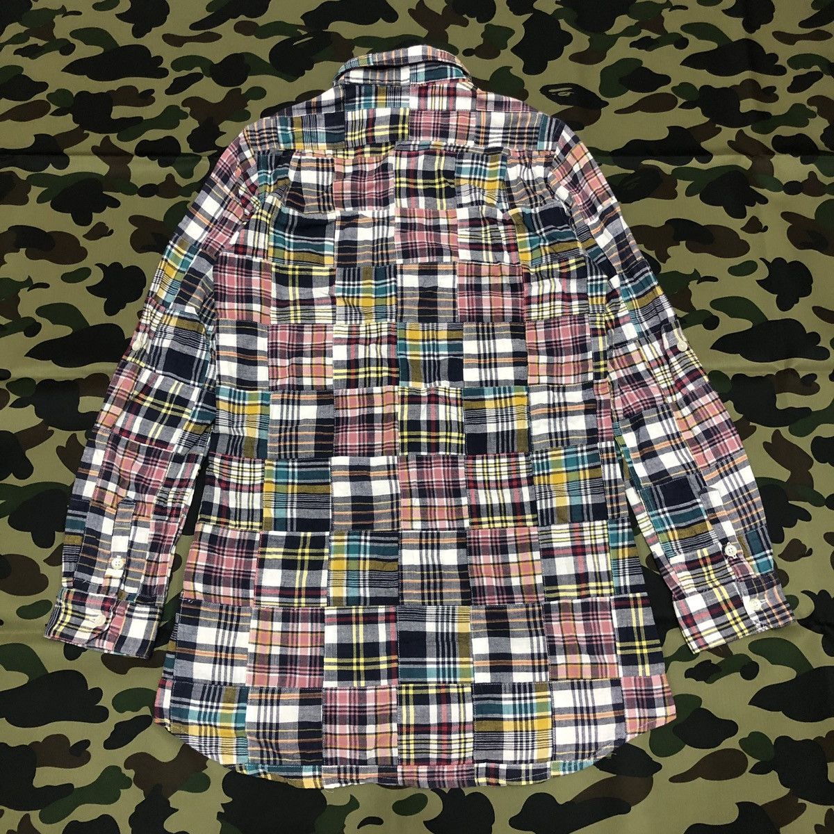 Bape Bape Pirate Store Flannel Patchwork B/D Shirt Size XS / US 0-2 / IT 36-38 - 2 Thumbnail