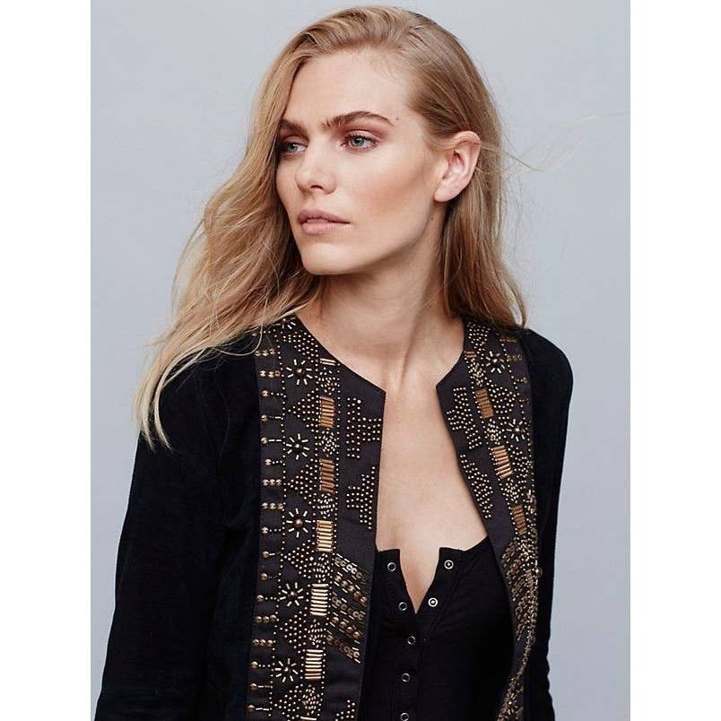 Free People New Free People CLEOBELLA Taylor Jacket $739 FRINGED SUEDE Size S / US 4 / IT 40 - 3 Thumbnail