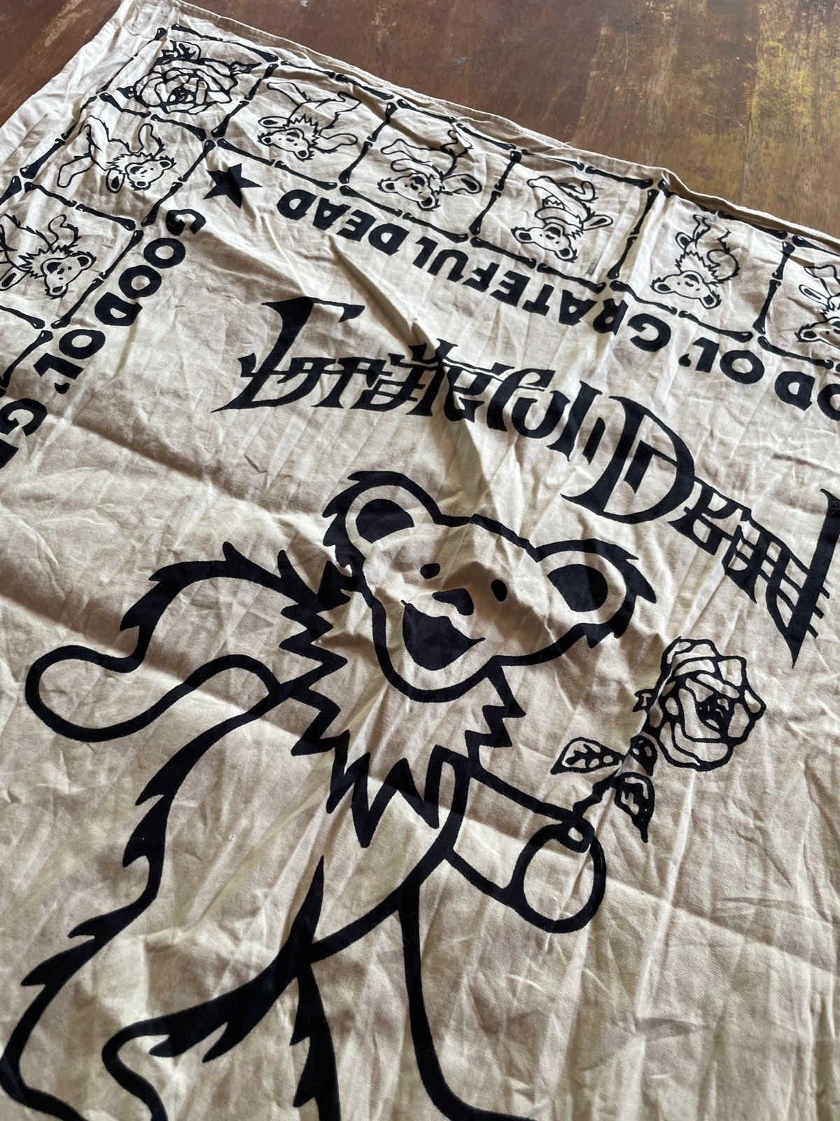 Grateful Dead × Japanese Brand × Journal Standard Grateful Dead band X Journal Standard Japan Big Logo 20”X20” Size ONE SIZE - 7 Thumbnail