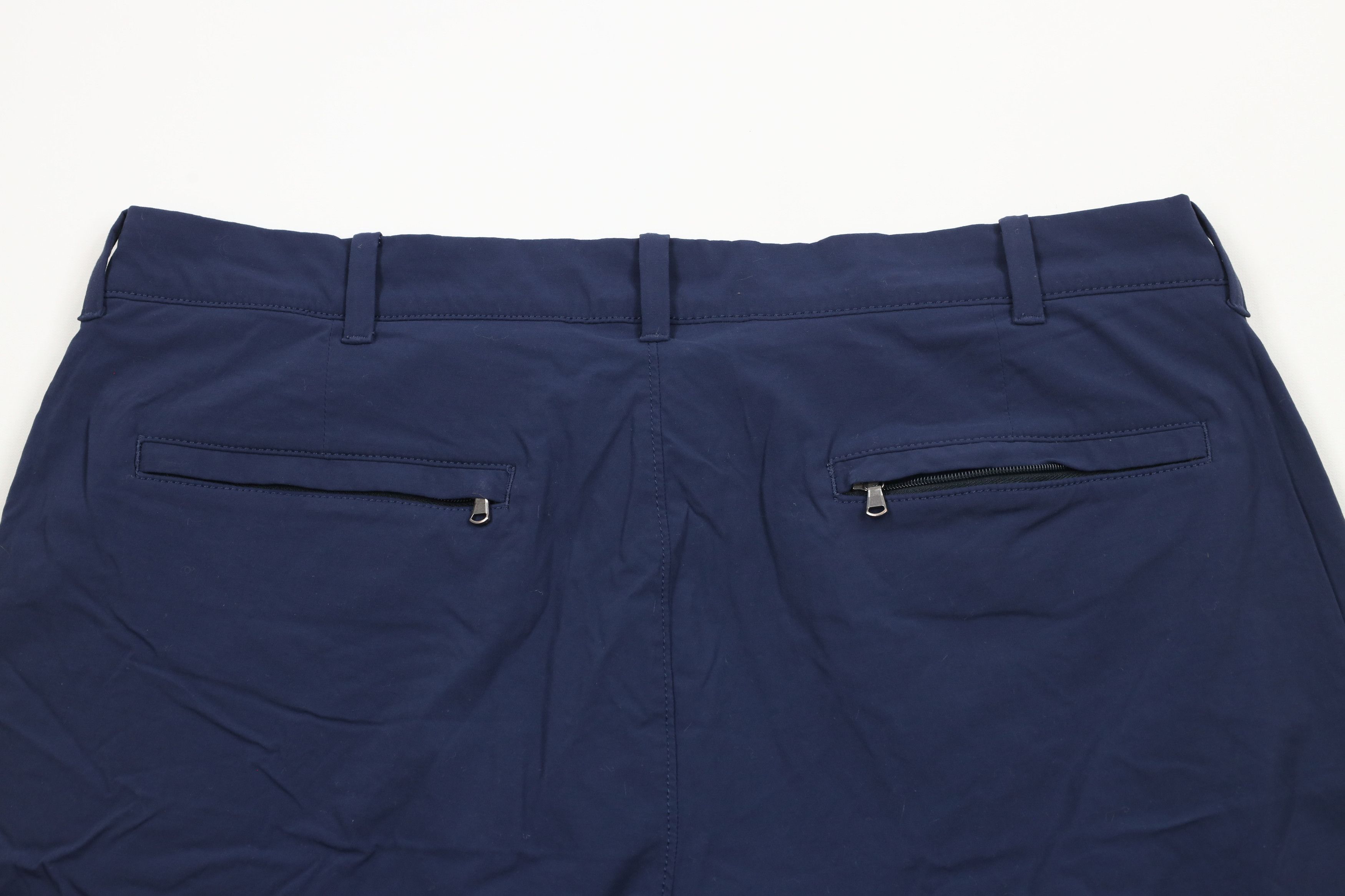 J.Crew × Vintage J Crew Stretch Tech Above Knee Chino Shorts Navy Blue Size US 35 - 10 Thumbnail