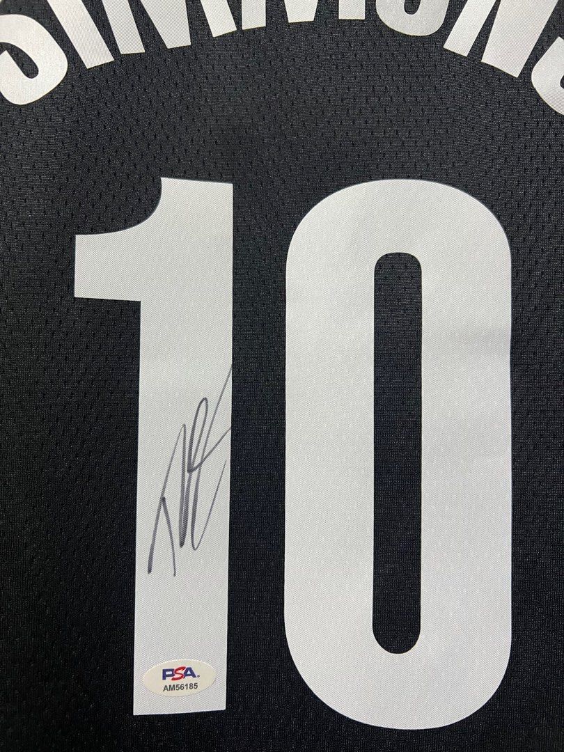 NBA × Nike PSA Ben Simmons Brooklyn Nets Icon Autographed/Signed Jersey Size US L / EU 52-54 / 3 - 3 Thumbnail