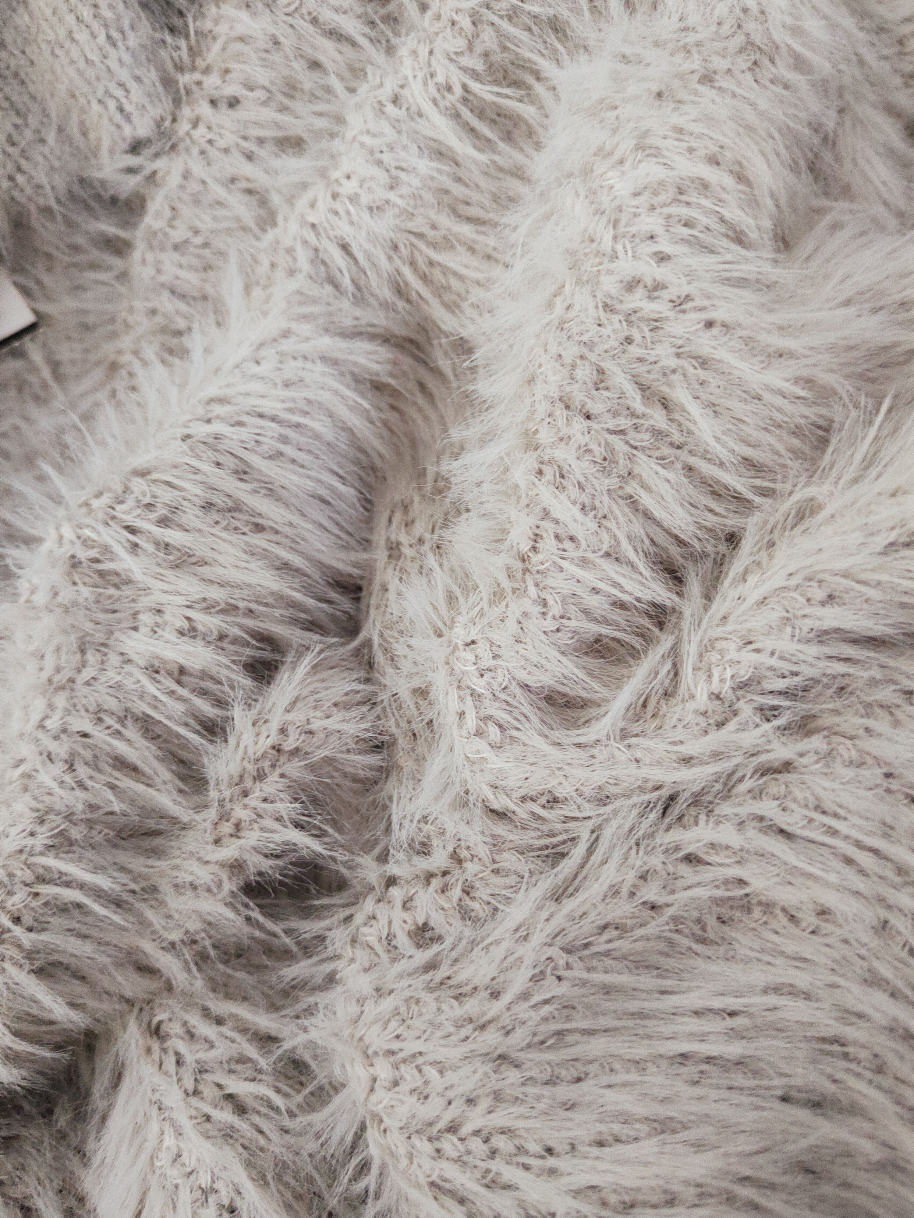 Aran Isles Knitwear Roomy's Gray Shag Shaggy Fur Mohair Knitwear #W1635 Size US M / EU 48-50 / 2 - 10 Thumbnail