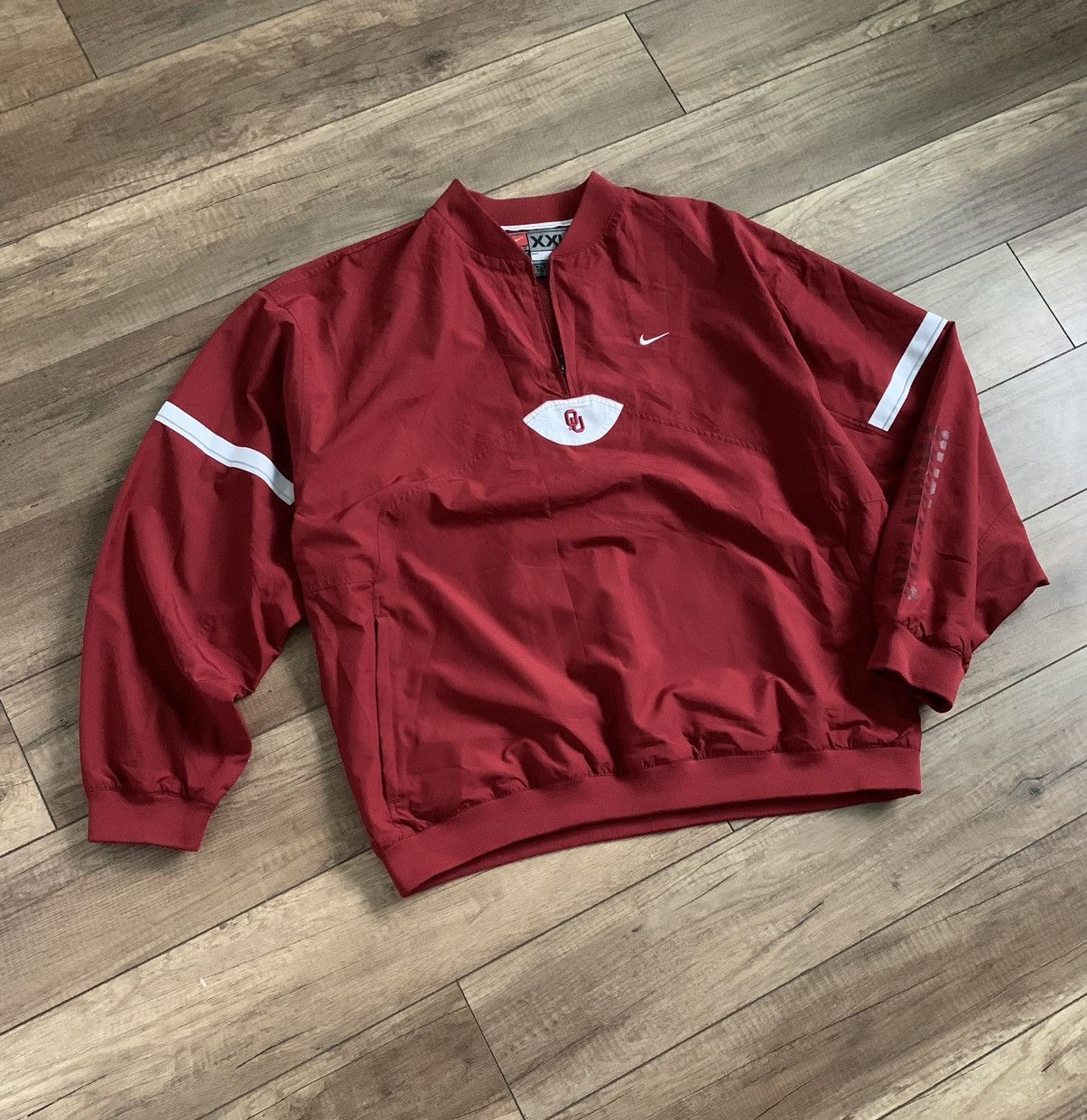 Nike Vintage Nike Oklahoma University College Bomber Jacket Size US XXL / EU 58 / 5 - 3 Thumbnail