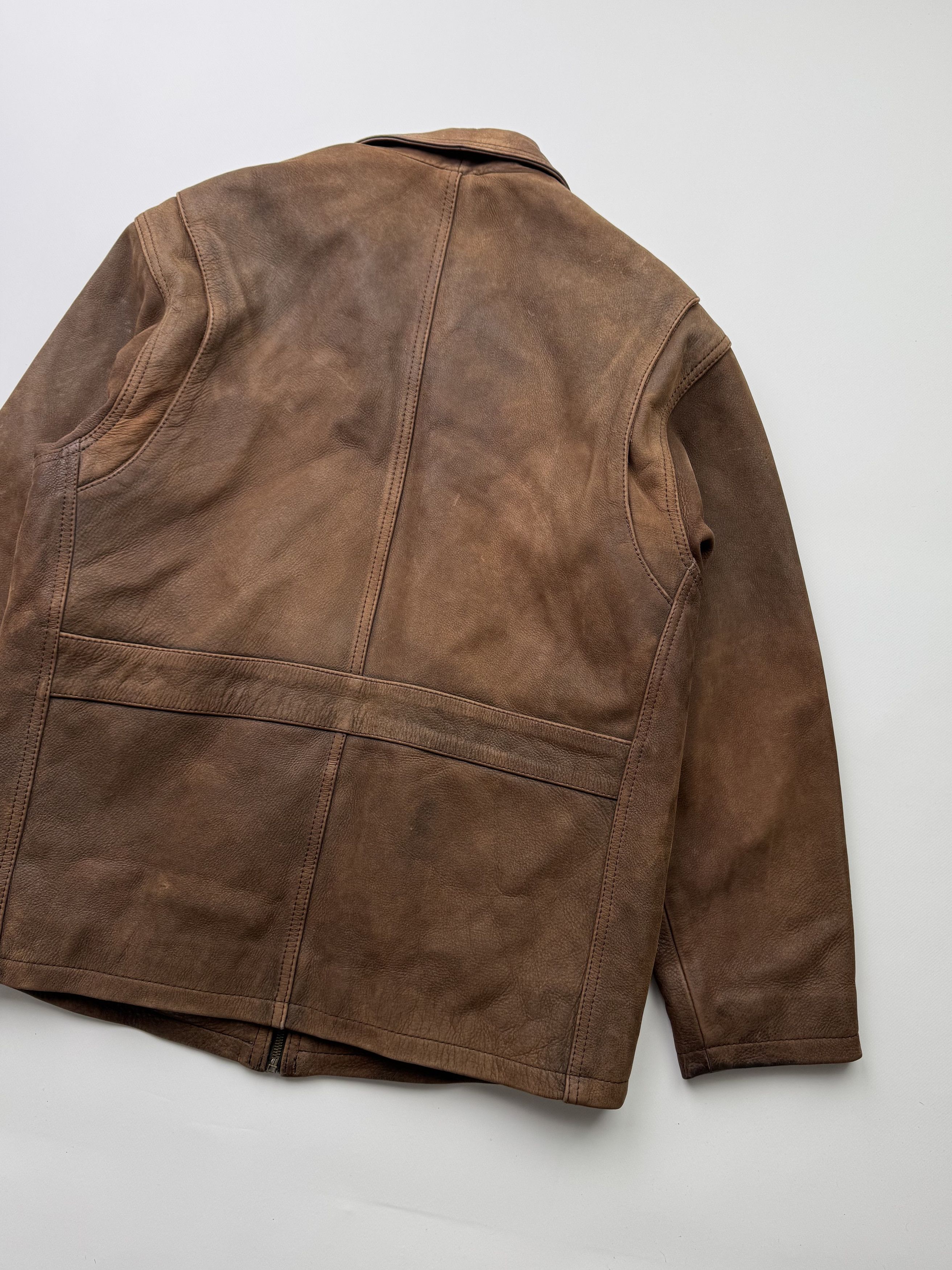 Vintage Vintage Leather Bomber Jacket B442(V173)E2 Size US M / EU 48-50 / 2 - 9 Thumbnail