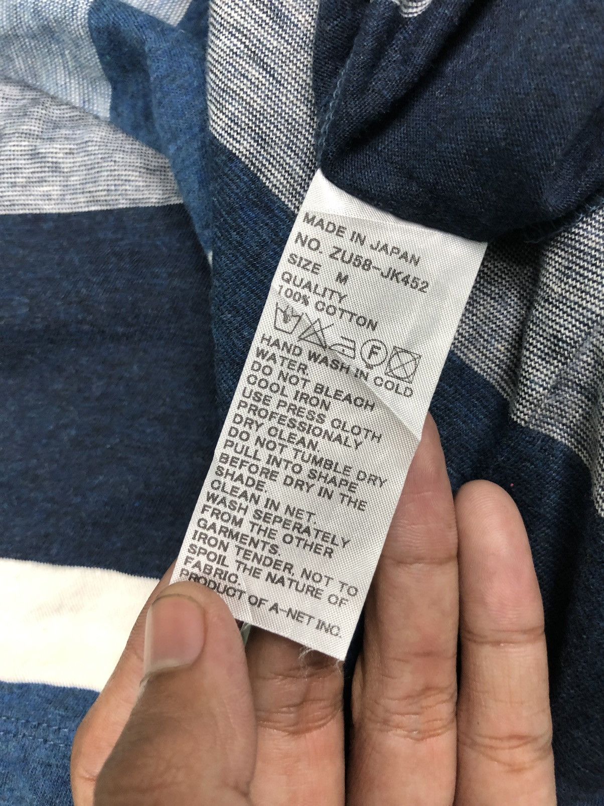 Issey Miyake × Japanese Brand × Zucca ZUCCA STREEP SHIRTS Size US M / EU 48-50 / 2 - 6 Thumbnail