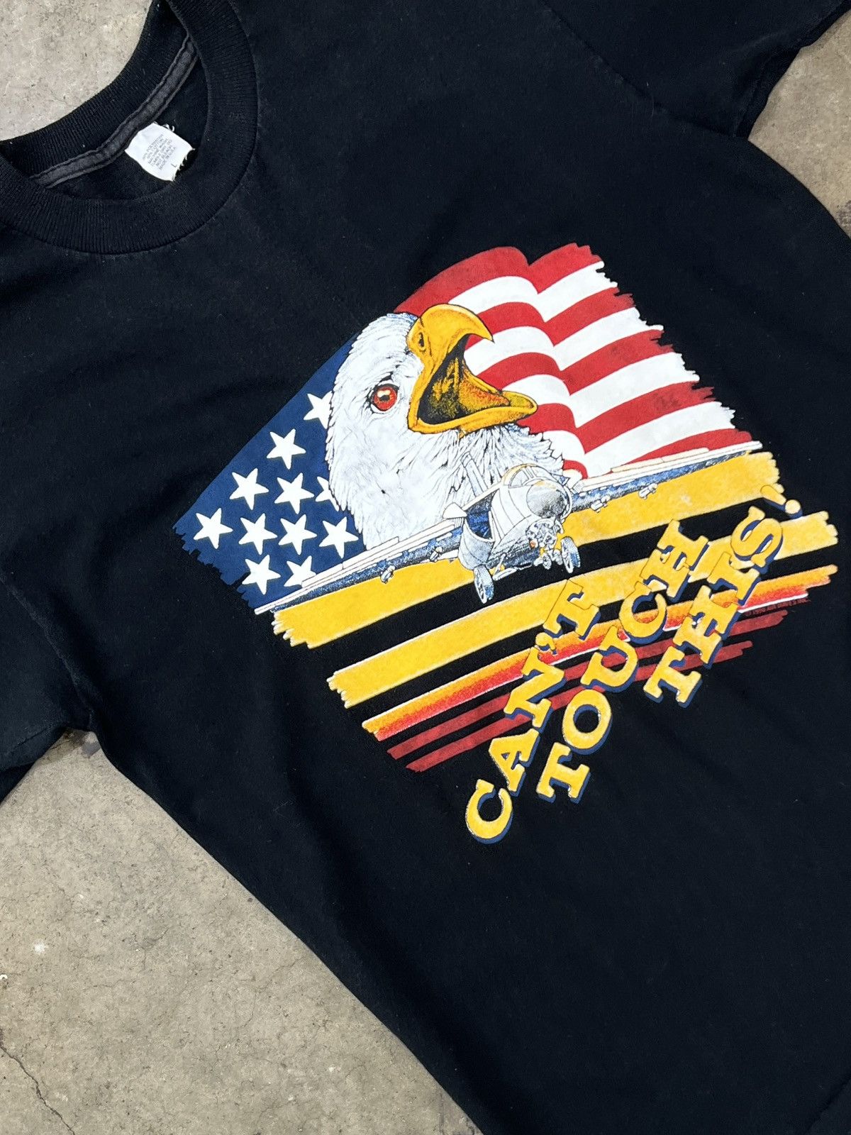 Harley Davidson Vintage Eagle American Flag Can't Touch This MiUSA Tee Large Size US L / EU 52-54 / 3 - 1 Thumbnail