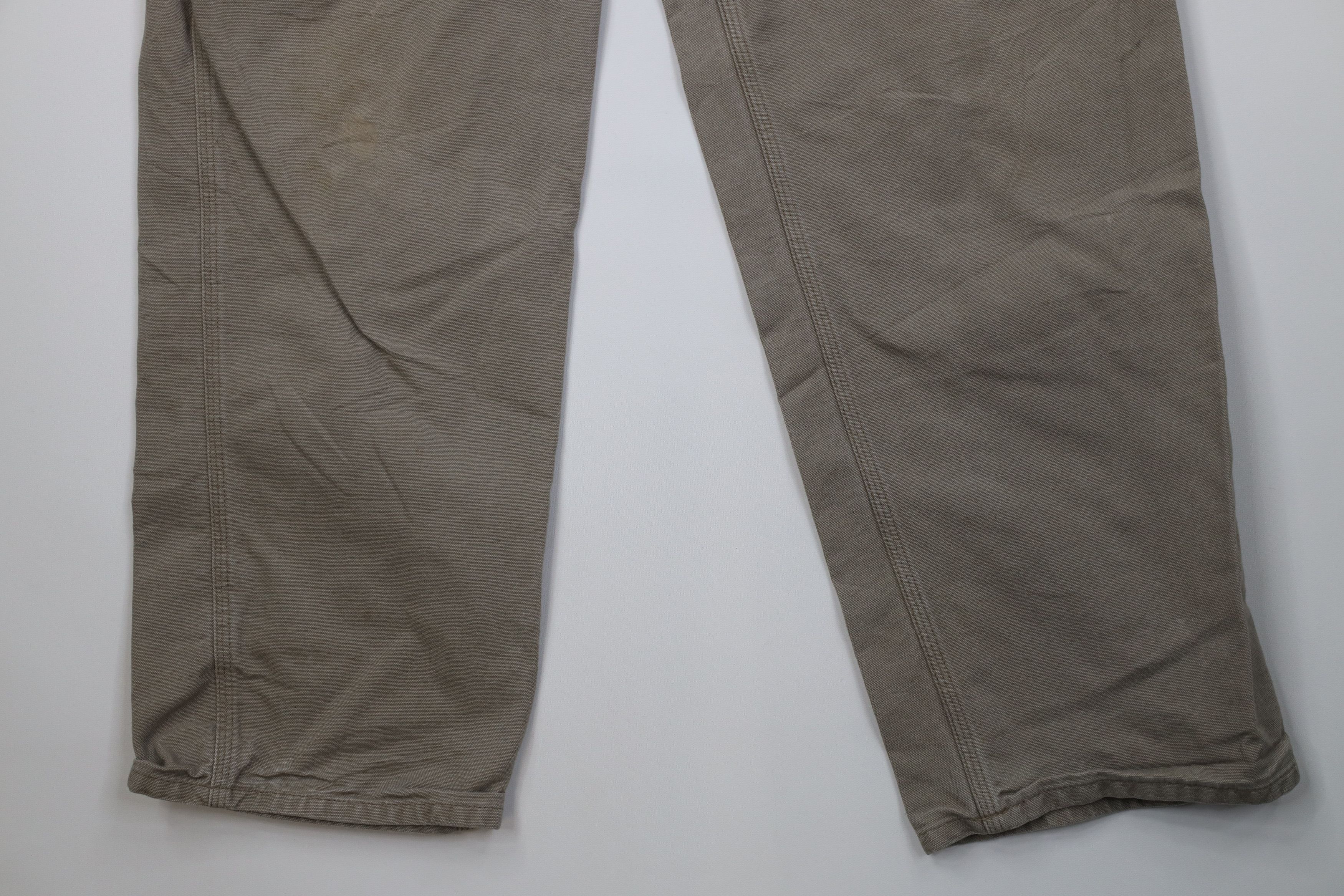 Carhartt Vintage Y2K Carhartt Canvas Wide Leg Dungaree Pants Desert Size US 38 / EU 54 - 4 Thumbnail