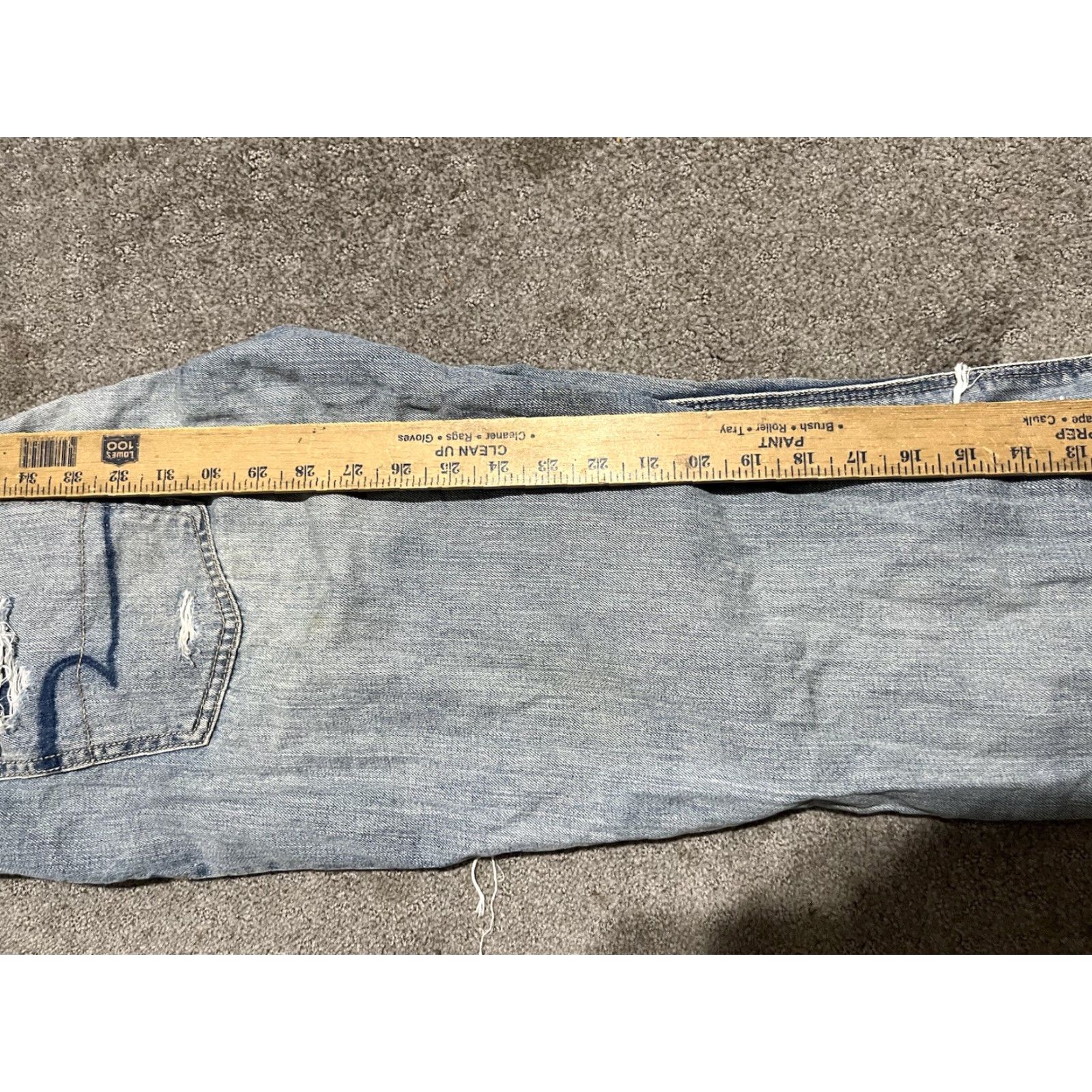 American Eagle Outfitters American Eagle Jeans Womens 10 Blue Tomgirl High Rise Button Fly Ripped Destroye Size 32" / US 10 / IT 46 - 7 Thumbnail