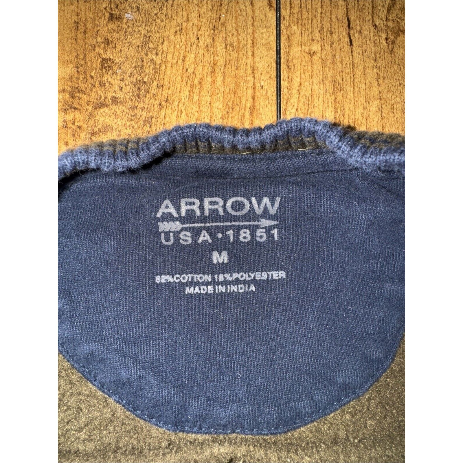 Arrow × Patagonia × The North Face Arrow Jersey Style Crew Neck Sweatshirt Brown M 19x27 Size US M / EU 48-50 / 2 - 7 Thumbnail