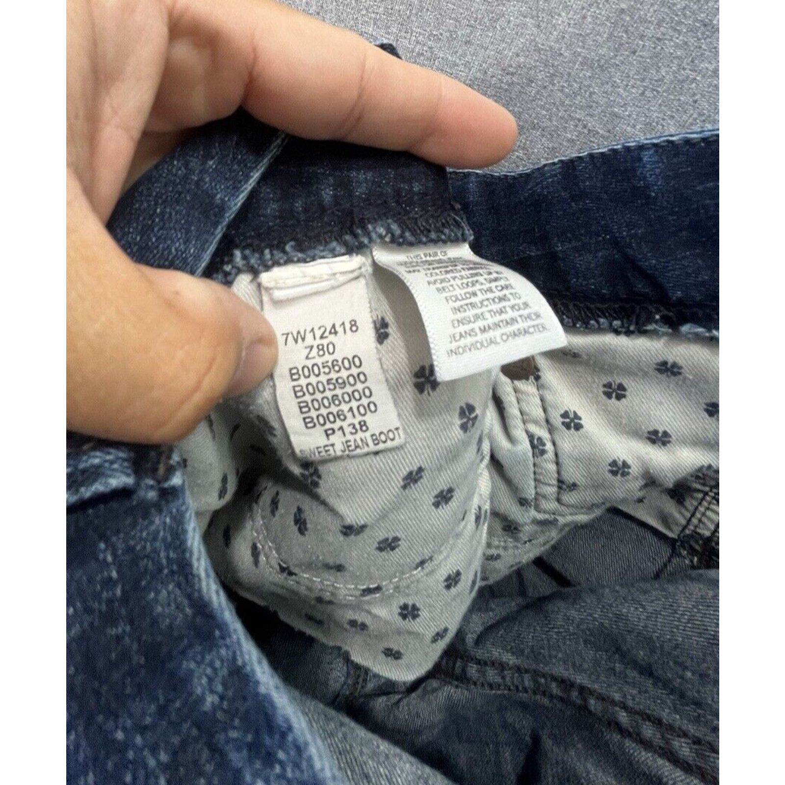 Lucky Brand Lucky Brand Womens Sweet Boot Low Rise Dark Wash Denim Jeans Size 32" / US 10 / IT 46 - 9 Thumbnail