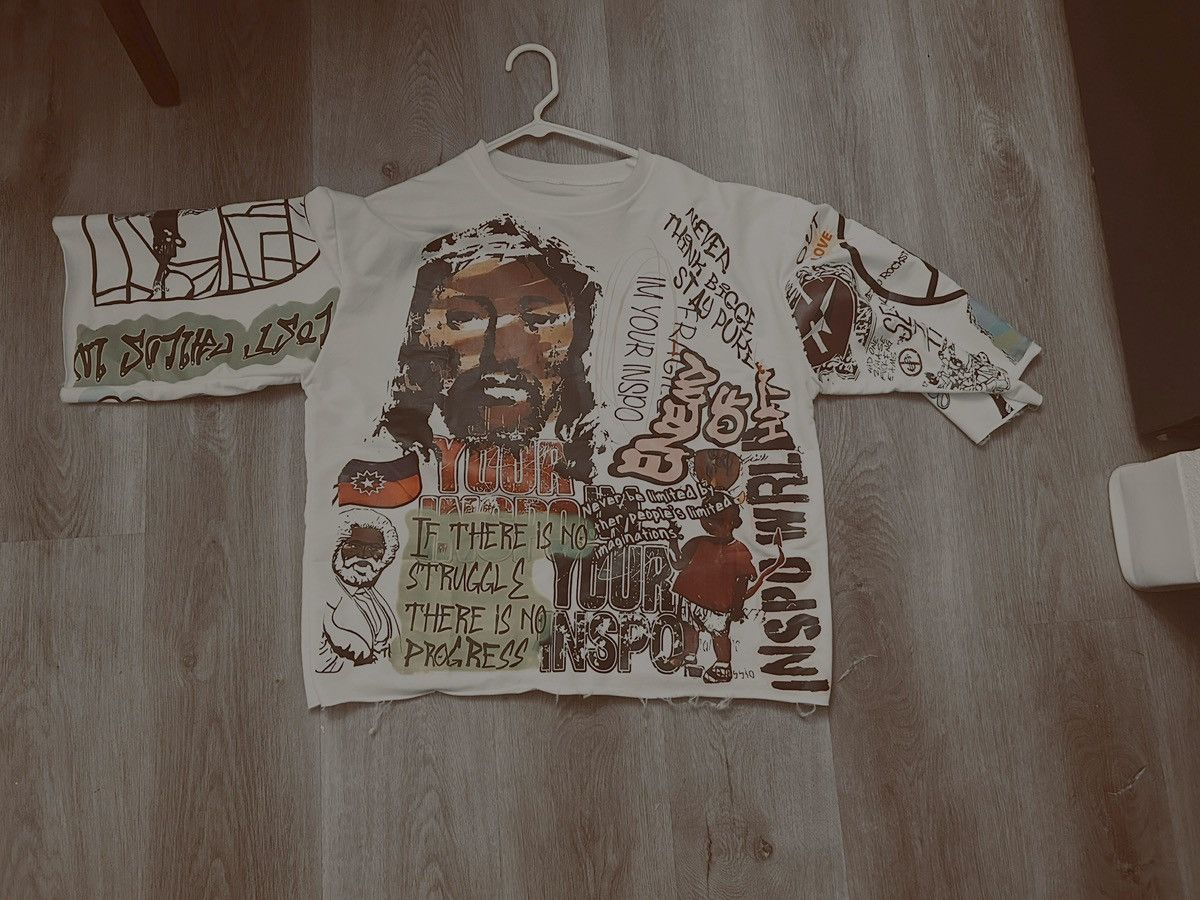 Other INSPO WRLD CROPPED OVERSIZED TEE Size US L / EU 52-54 / 3 - 1 Thumbnail