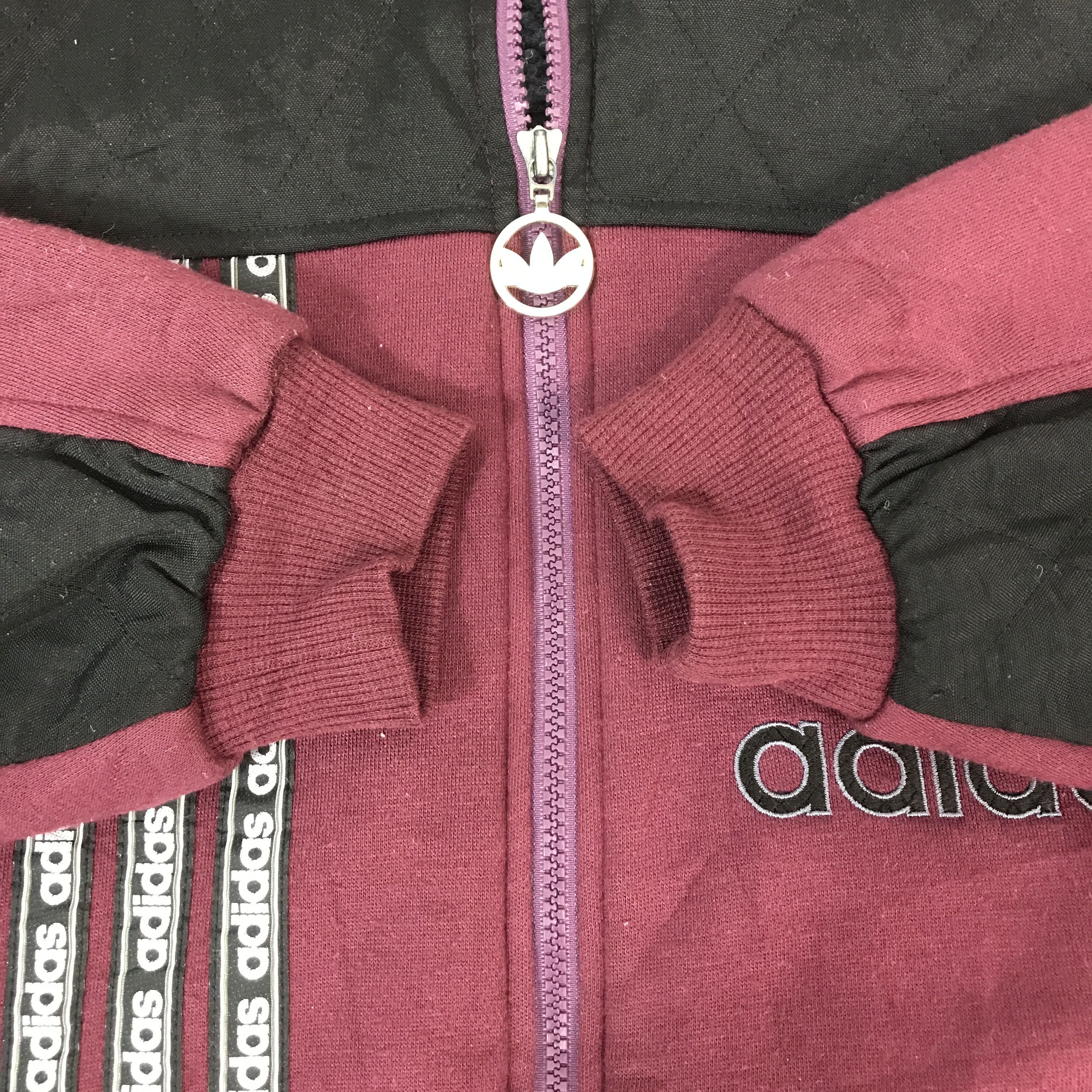 Adidas VINTAGE 90s ADIDAS HOODIE SWEATSHIRT K66B2 Size US M / EU 48-50 / 2 - 10 Thumbnail
