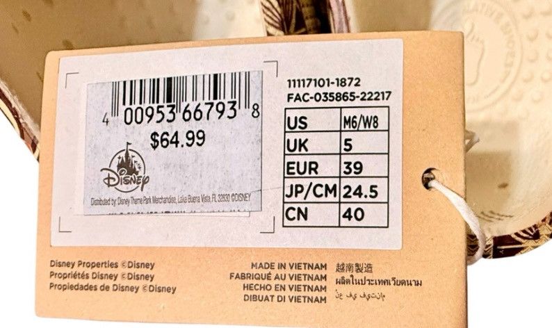 Crocs × Disney Disney x Native Jefferson Print Shoes Tiki Room – M6/W8 NWT Size US 8 / IT 38 - 7 Thumbnail