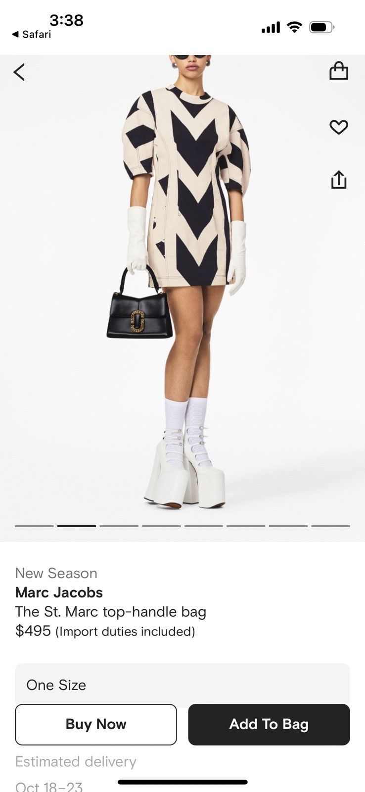 Marc Jacobs Marc Jacobs St Marc Top Handle Size ONE SIZE - 3 Thumbnail