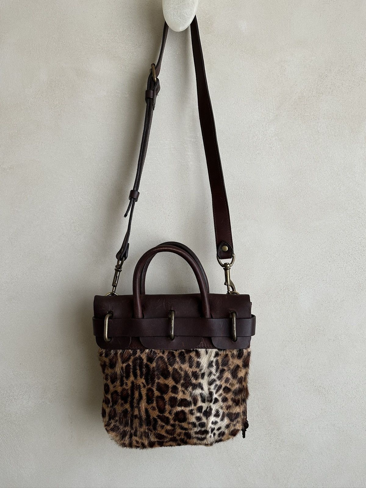 Visvim VISVIM MAIL SATCHEL XXS FR LEOPARD BAG Size ONE SIZE - 2 Thumbnail