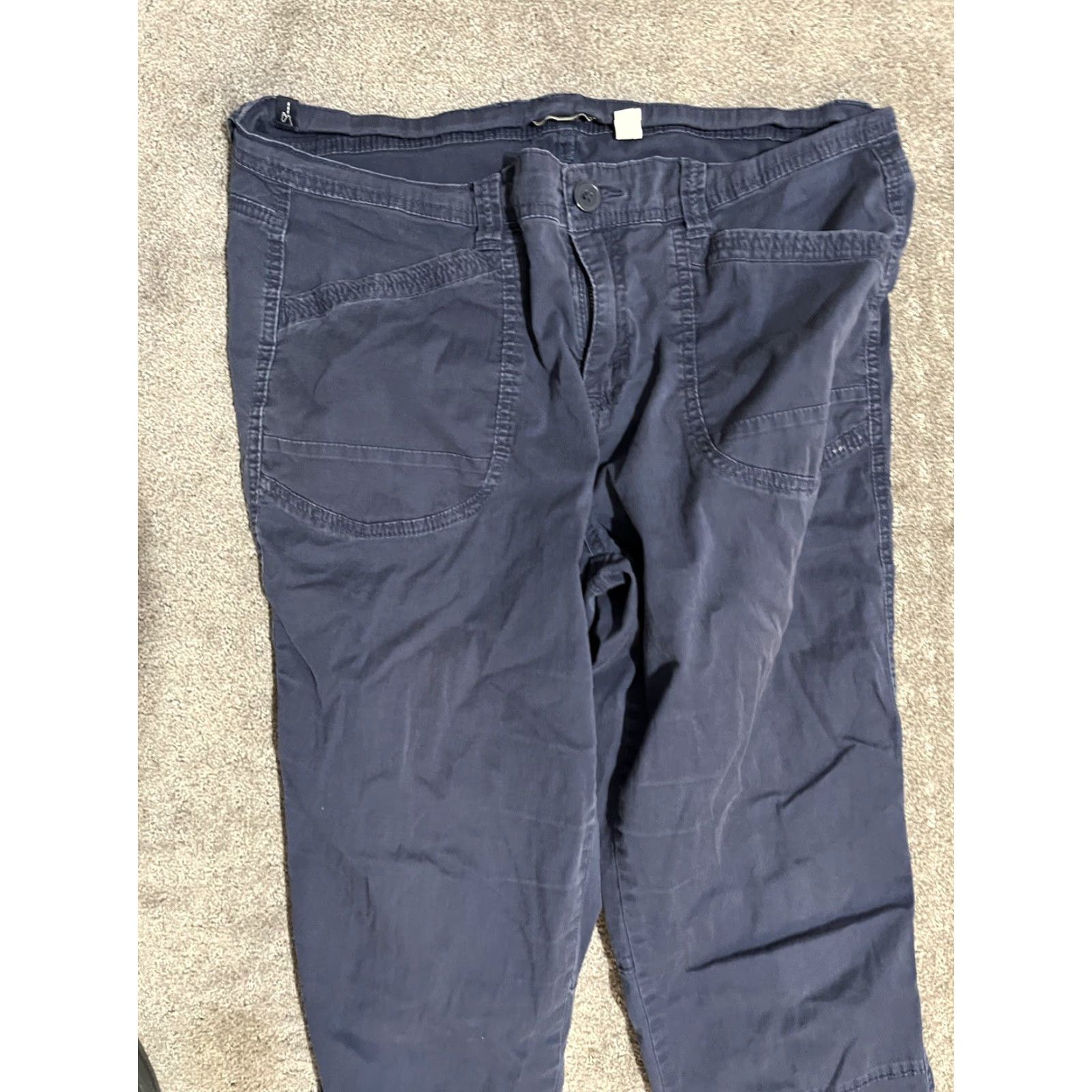 Vintage Supplies Capri Pants, Women's Regular Size 14, Navy Blue, Straight Leg, Pockets, Casual Size 36" / US 14 / IT 50 - 2 Thumbnail