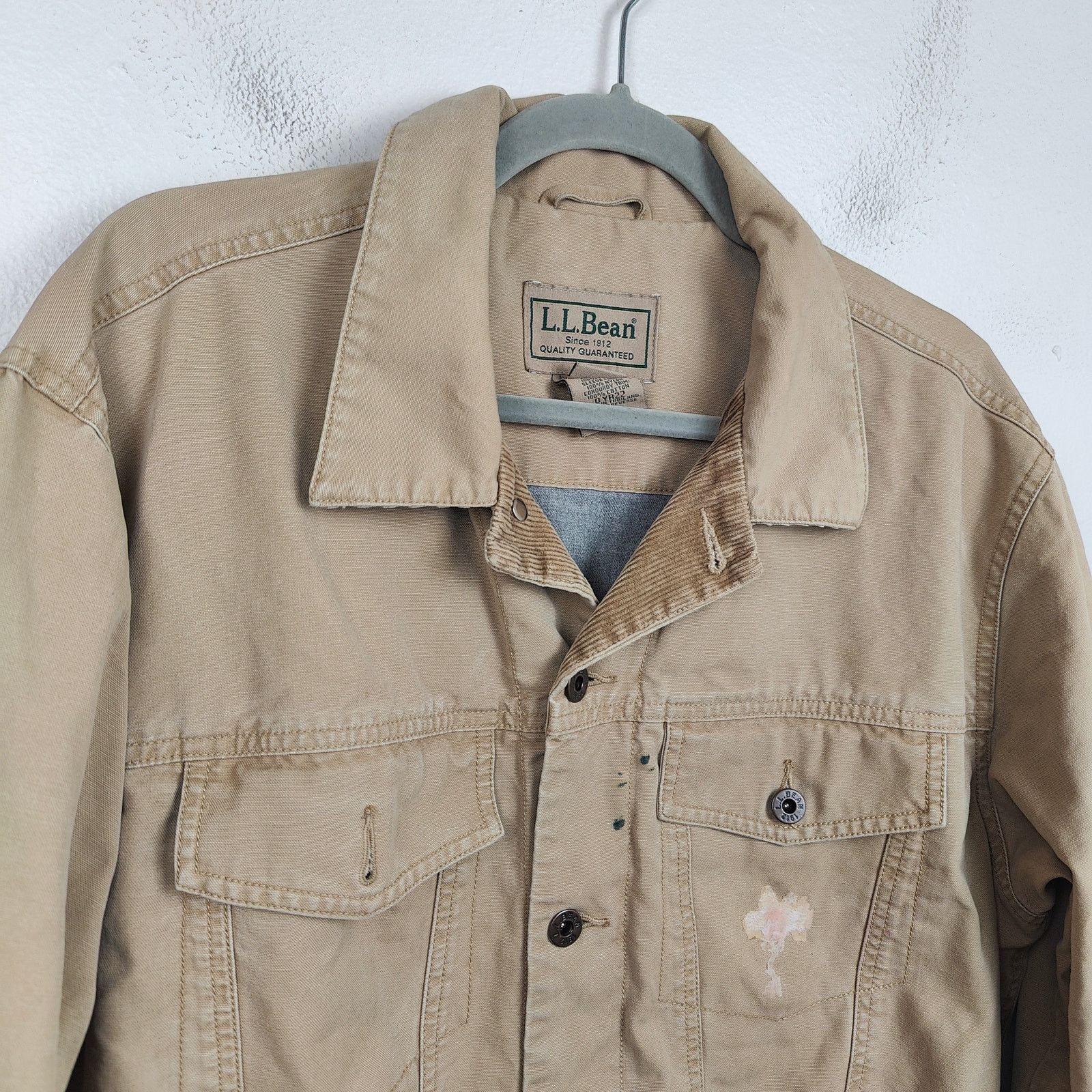 L.L. Bean Vintage L.L. Bean Chore Jacket Mens Medium Brown Field Size US M / EU 48-50 / 2 - 2 Thumbnail
