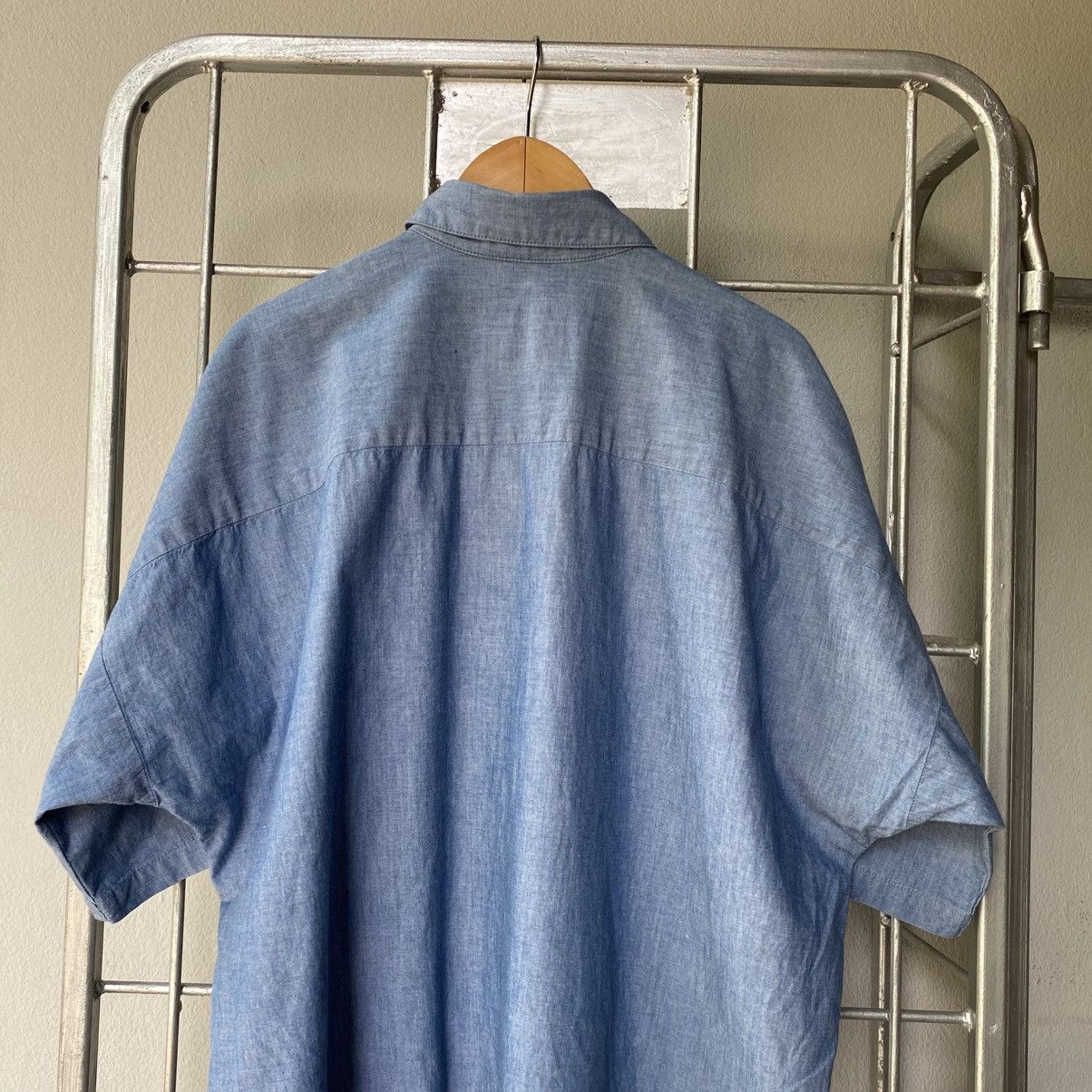 Norma Kamali NORMA KAMALI Light Blue Oversized Shirt Size XL / US 12-14 / IT 48-50 - 8 Thumbnail