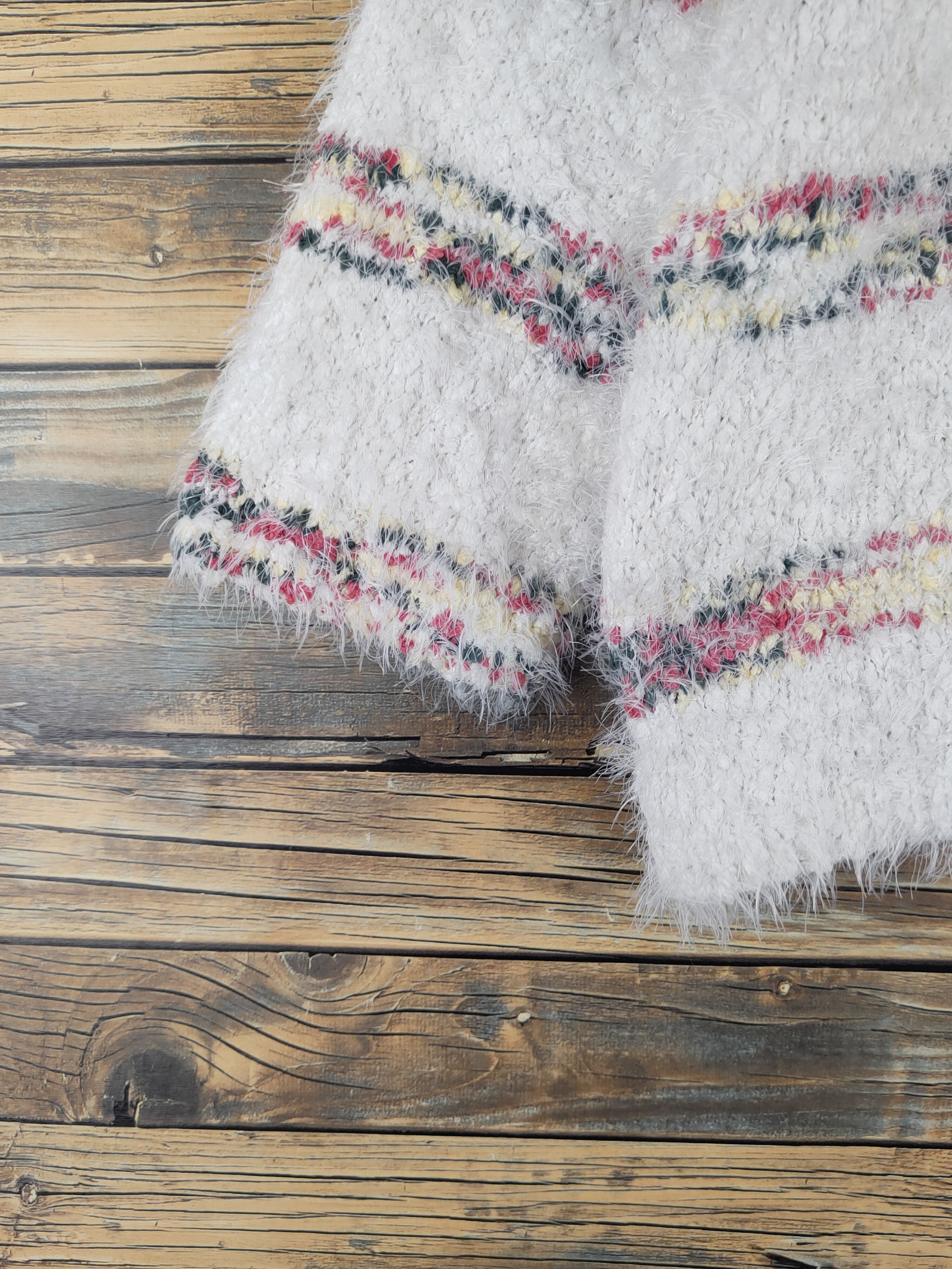 Japanese Brand Japanese Brand Ivory Shag Shaggy Fur Mohair Knitwear #W2159 Size M / US 6-8 / IT 42-44 - 4 Thumbnail