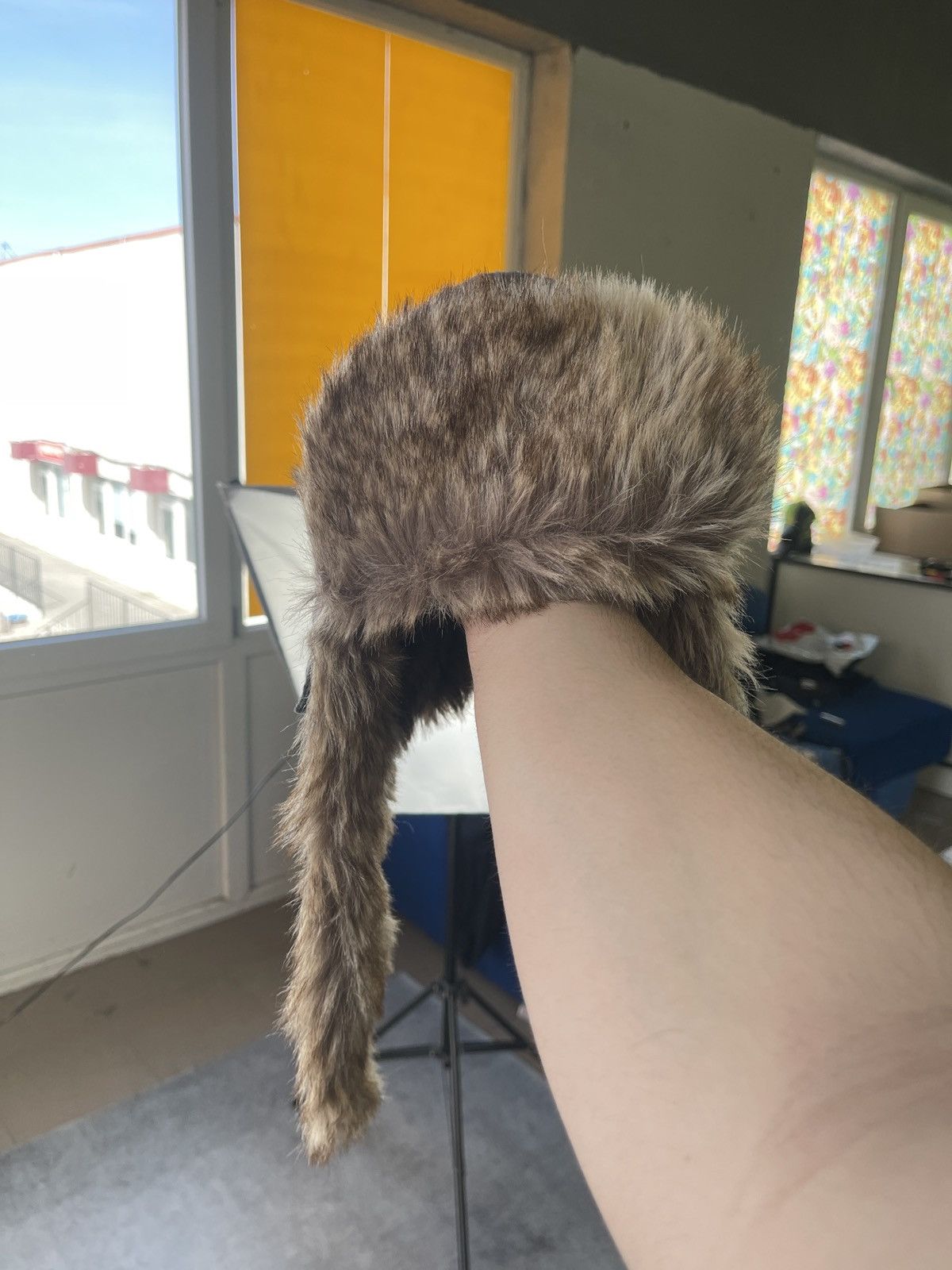 Vintage Ushanka Trapper Hat Furry Mohair Fuzzy Fur Hat Y2K Size ONE SIZE - 6 Thumbnail