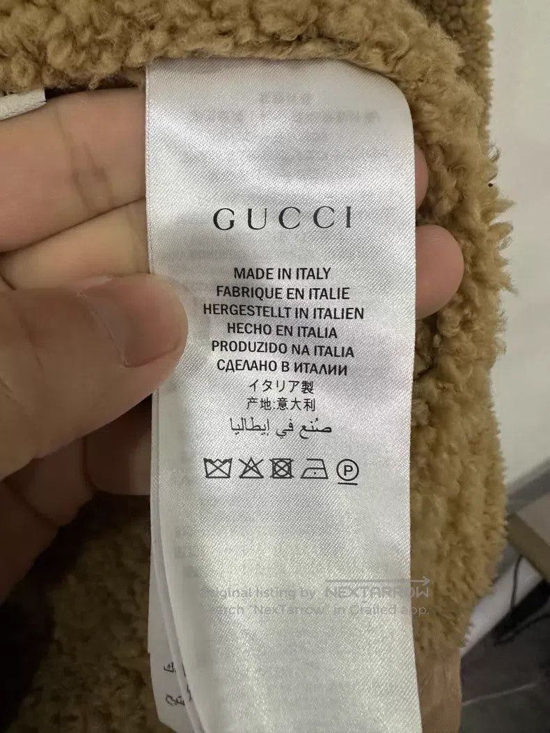 Gucci Gucci Khaki lamb fleece tiger head jacket Size US M / EU 48-50 / 2 - 4 Thumbnail