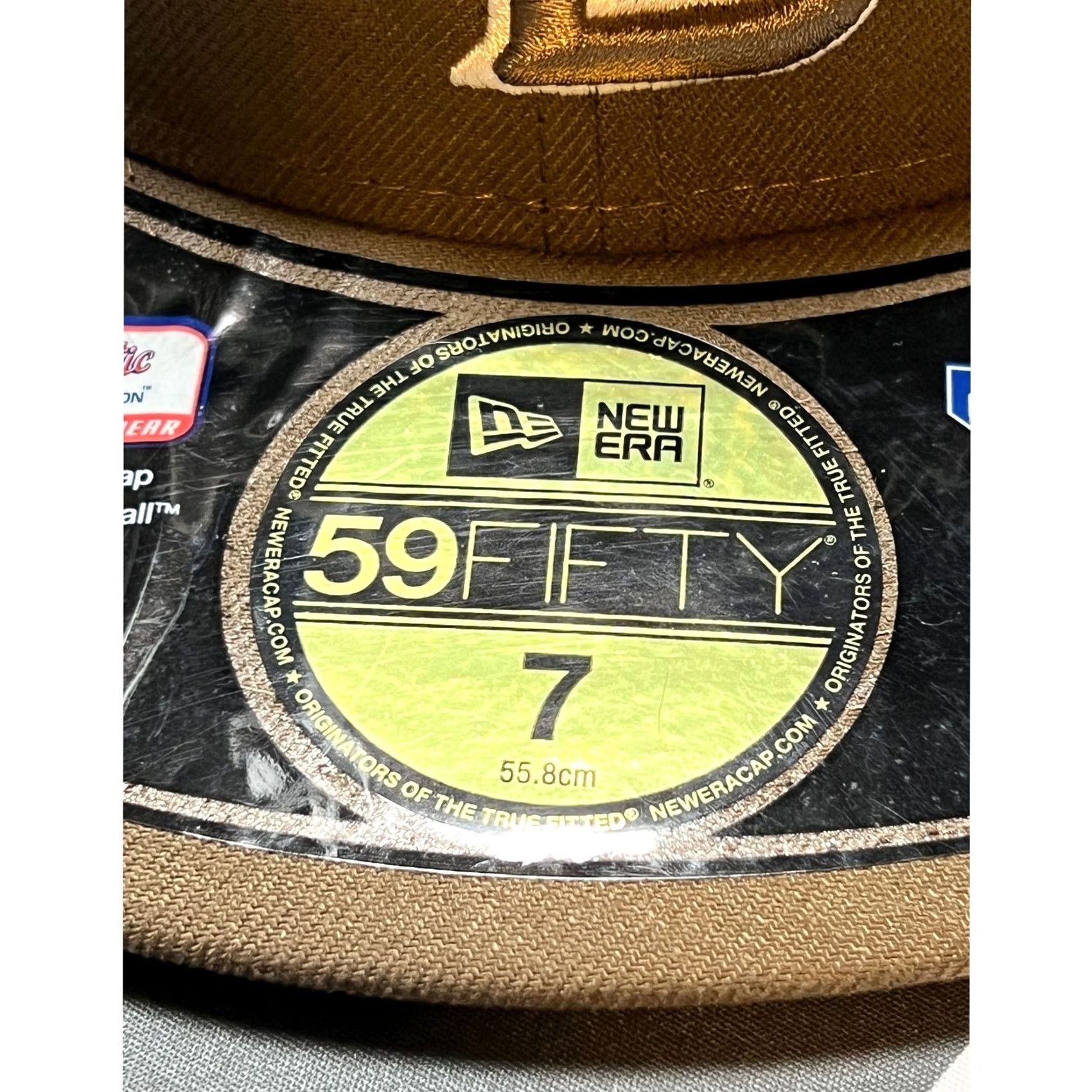 New Era New Era San Diego Padres Hat Mens 7 Brown 59FIFTY Fitted MLB Authentic On-Field Size ONE SIZE - 4 Thumbnail