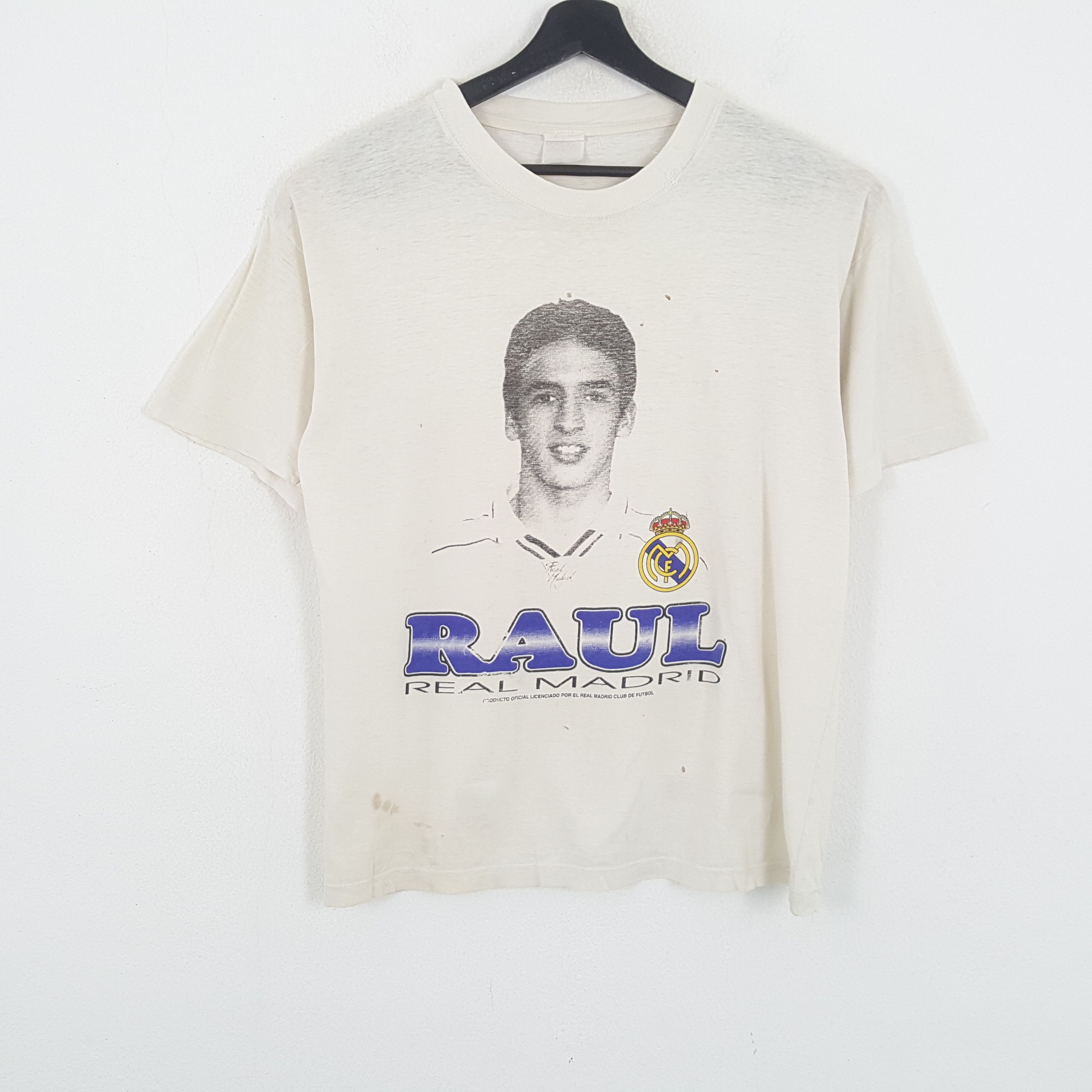 Other RAUL Gonzalez REAL MADRID Football Player Tshirt Size US L / EU 52-54 / 3 - 1 Thumbnail
