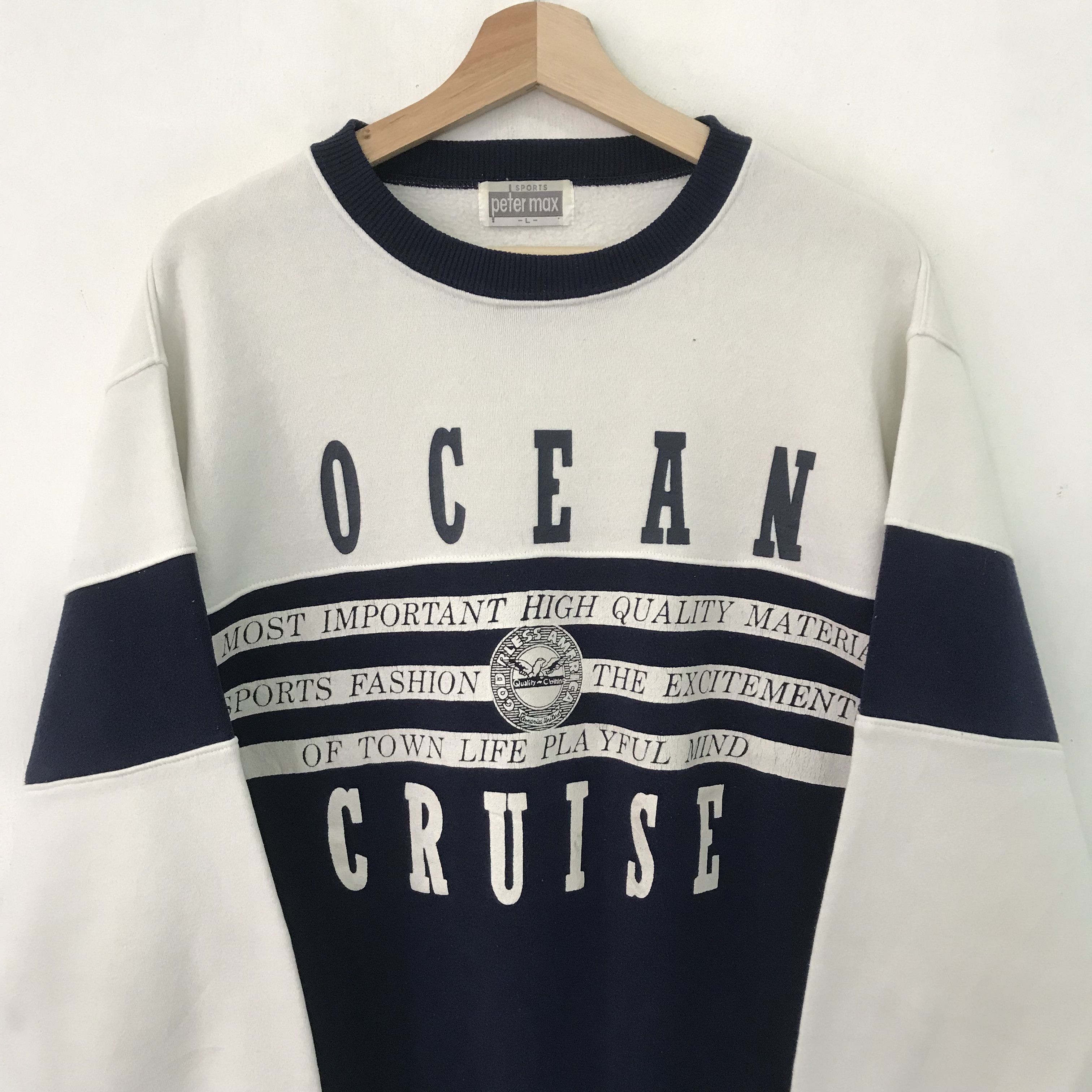 Vintage Vintage Ocean Cruise Sweatshirt - 148 Size US L / EU 52-54 / 3 - 3 Thumbnail