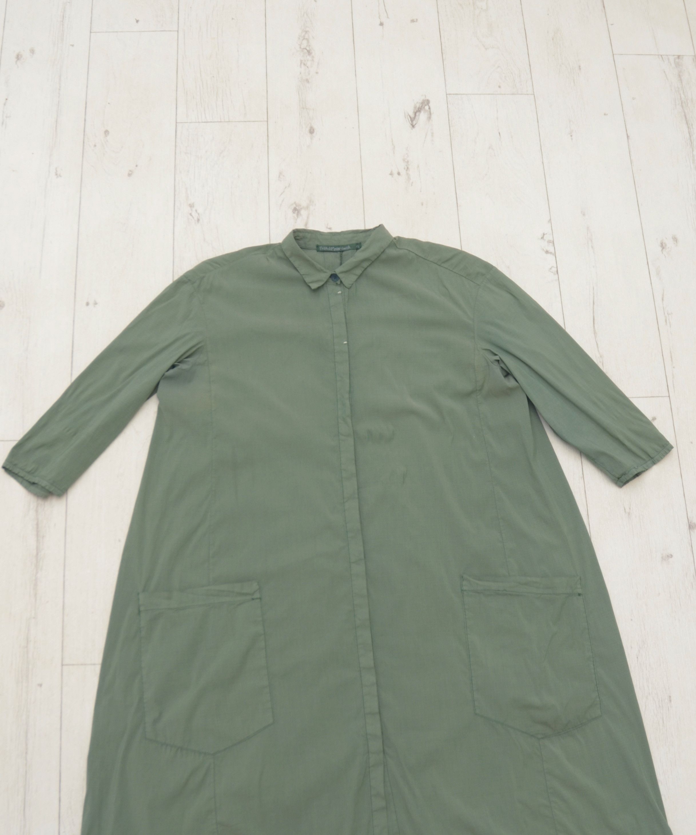Transit × Transit Uomo Khaki Transit Par Such Shirt Dress Avant Garde grotesqu Y2K Size M / US 6-8 / IT 42-44 - 3 Thumbnail
