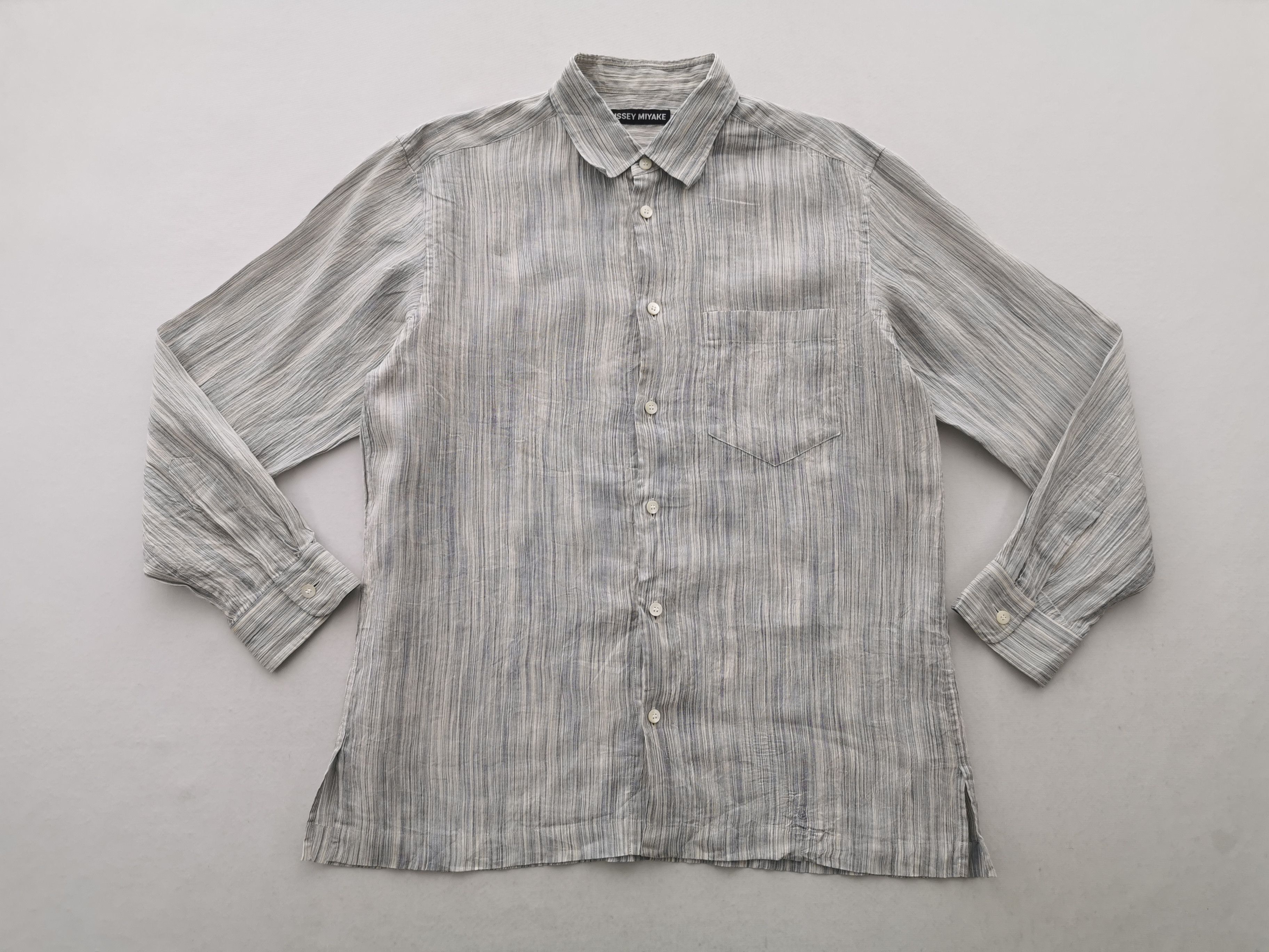 Issey Miyake Vintage 90s Issey Miyake Button Shirt Made In Japan Size L Size US L / EU 52-54 / 3 - 1 Thumbnail