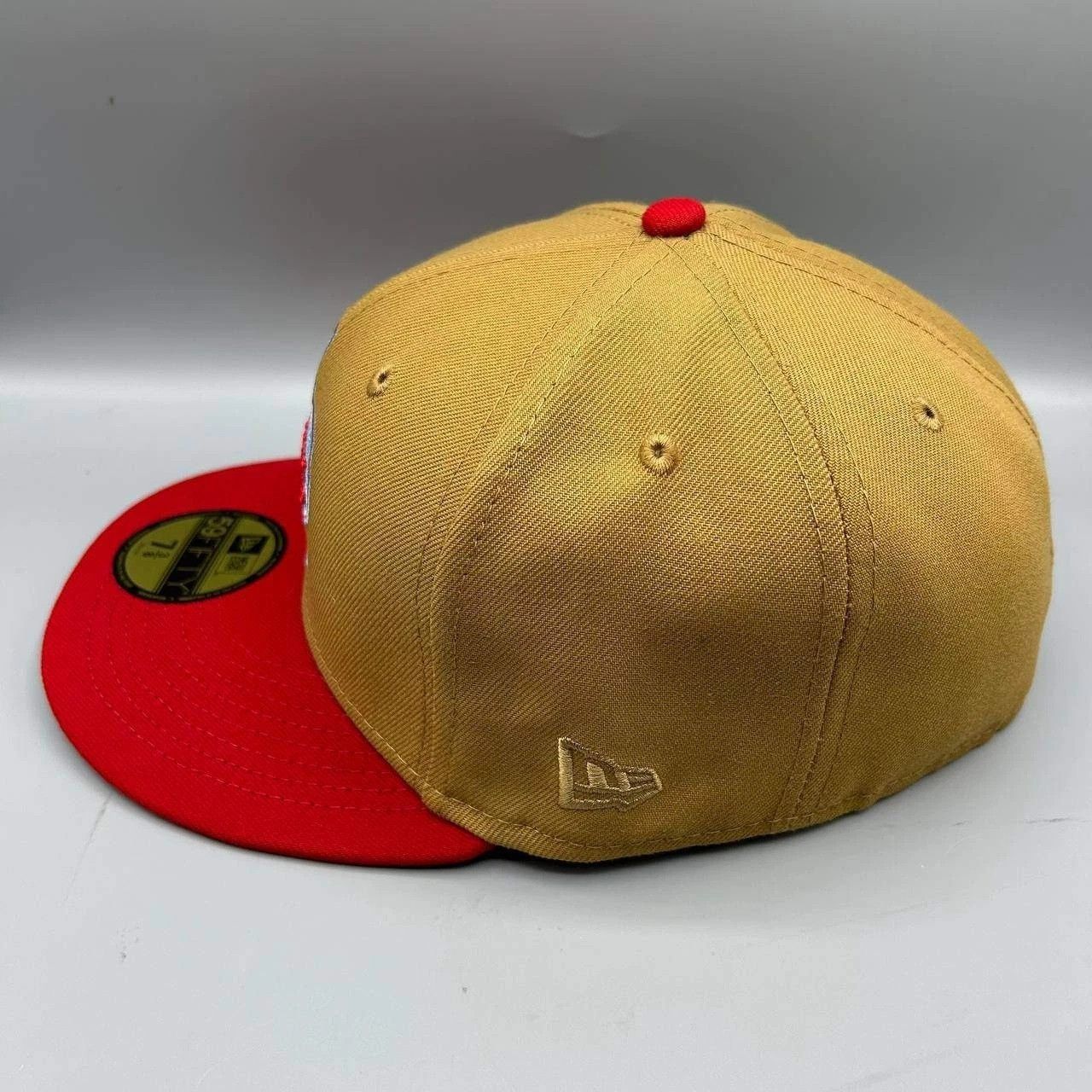 New Era Texas Rangers Hat Men 7 3/8 Brown Red MLB Fitted Cap Size ONE SIZE - 5 Thumbnail
