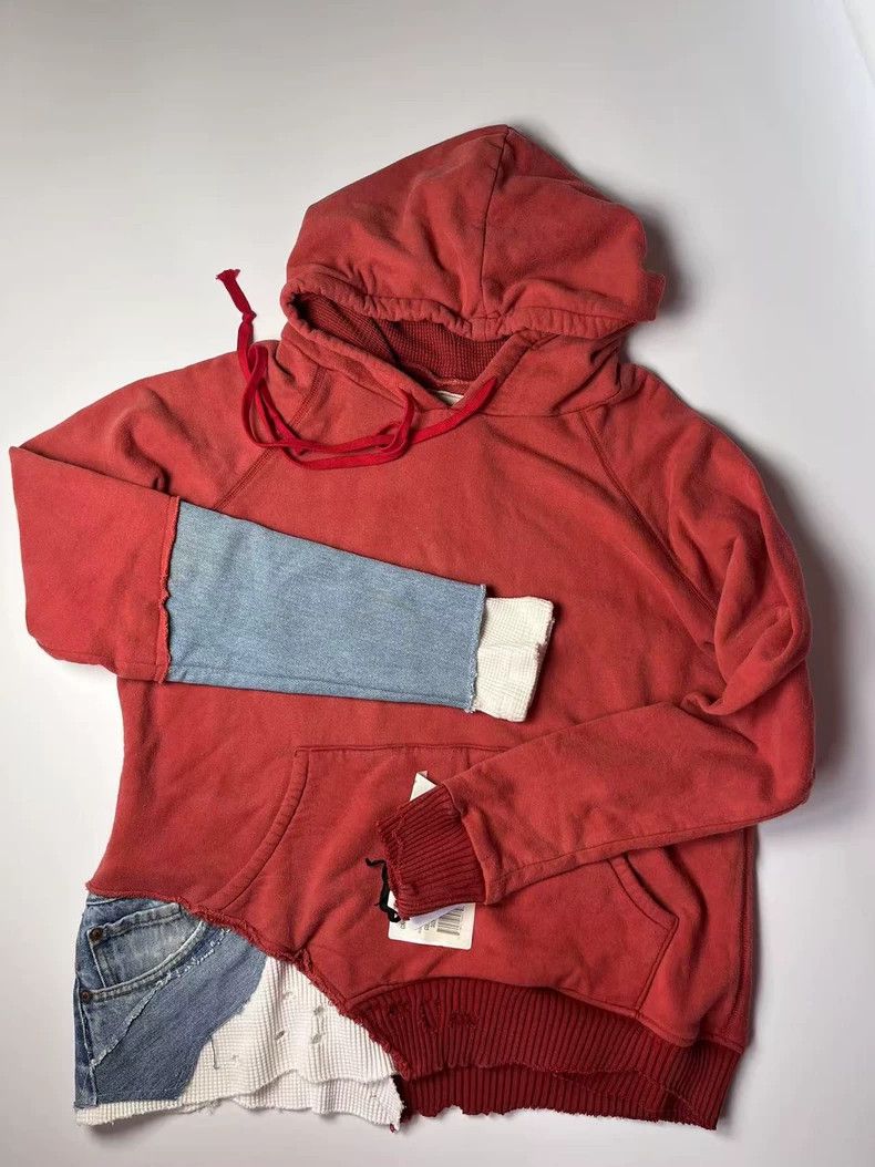 Greg Lauren greg lauren size 1 Splicing pure cotton hooded sweatshirt Size US S / EU 44-46 / 1 - 1 Thumbnail