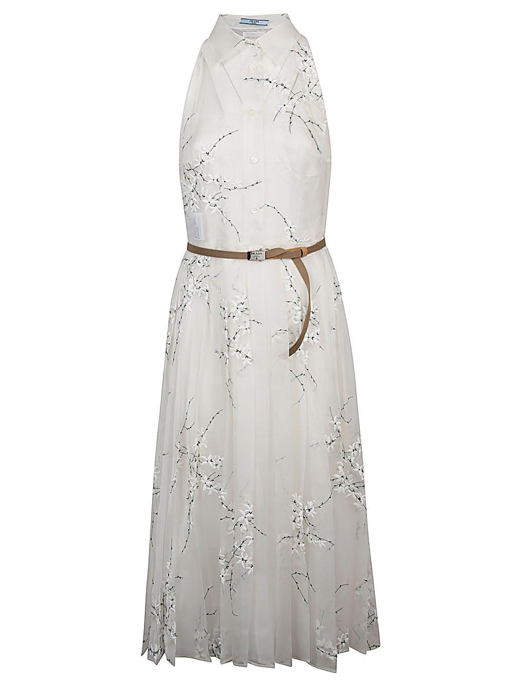Prada SHIRT COLLAR MIDI DRESS Size S / US 4 / IT 40 - 1 Thumbnail