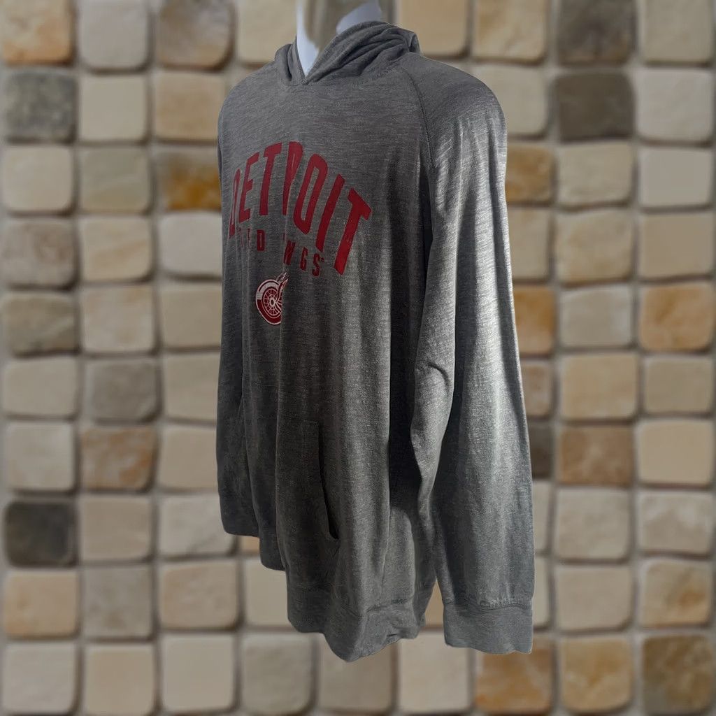 Vintage Knights Apparel Shirt Mens XL Gray Detroit Red Wings Hoodie Sweatshirt Men Size US XL / EU 56 / 4 - 1 Thumbnail