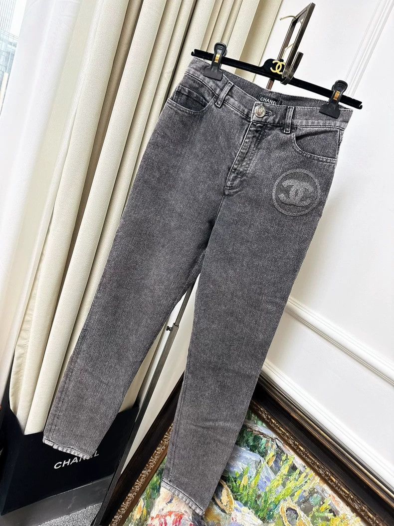 Chanel Chanel 23C popular smoke gray double C jeans Size 24" / US 00 / IT 34 - 1 Thumbnail