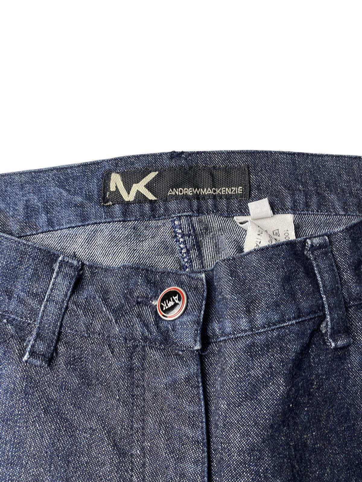 If Six Was Nine 2000's Andrew Mackenzie Flared Spiral Bootcut Jeans Size US 29 - 10 Thumbnail